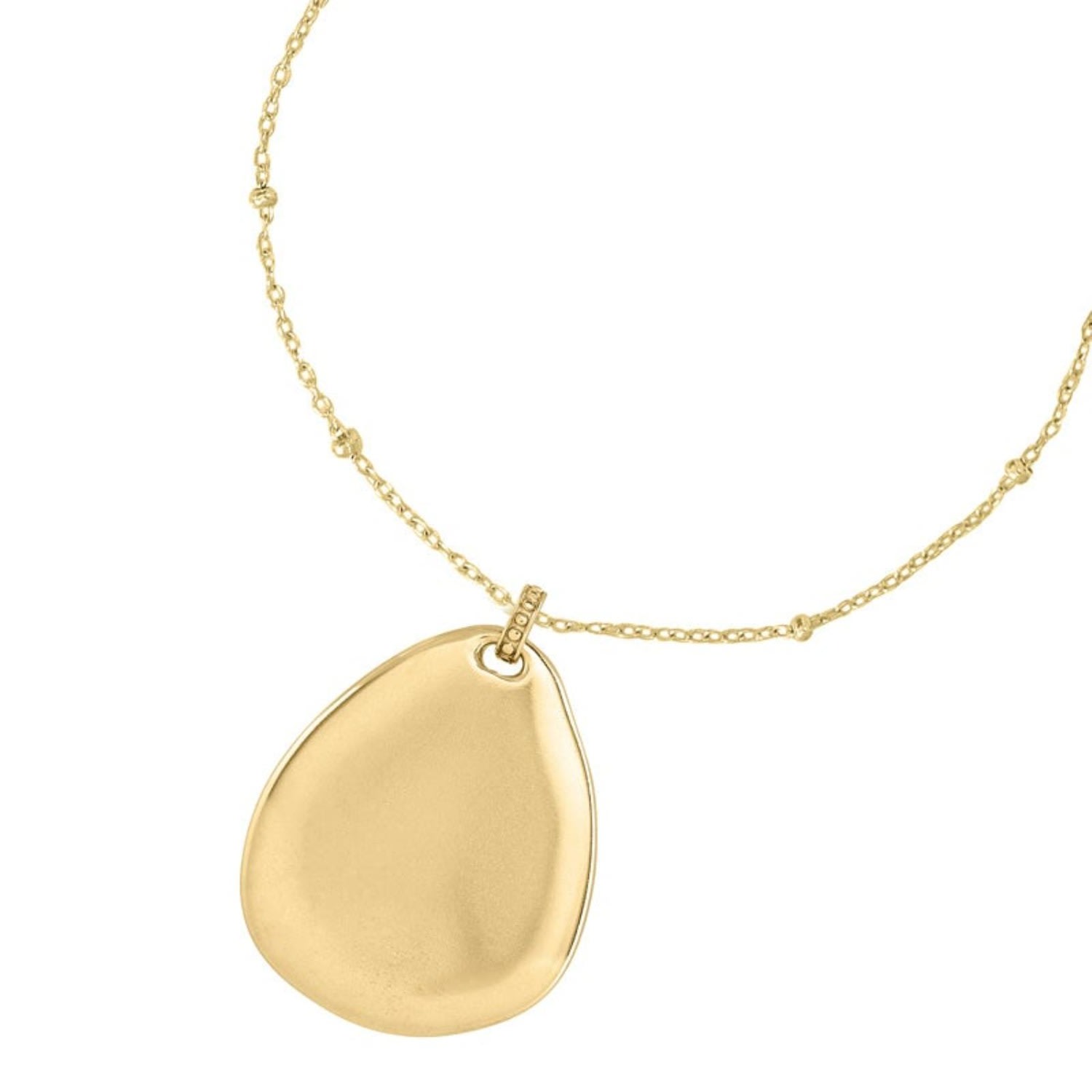 Women’s Gold Large Pebble Pendant In Vermeil Dower & Hall