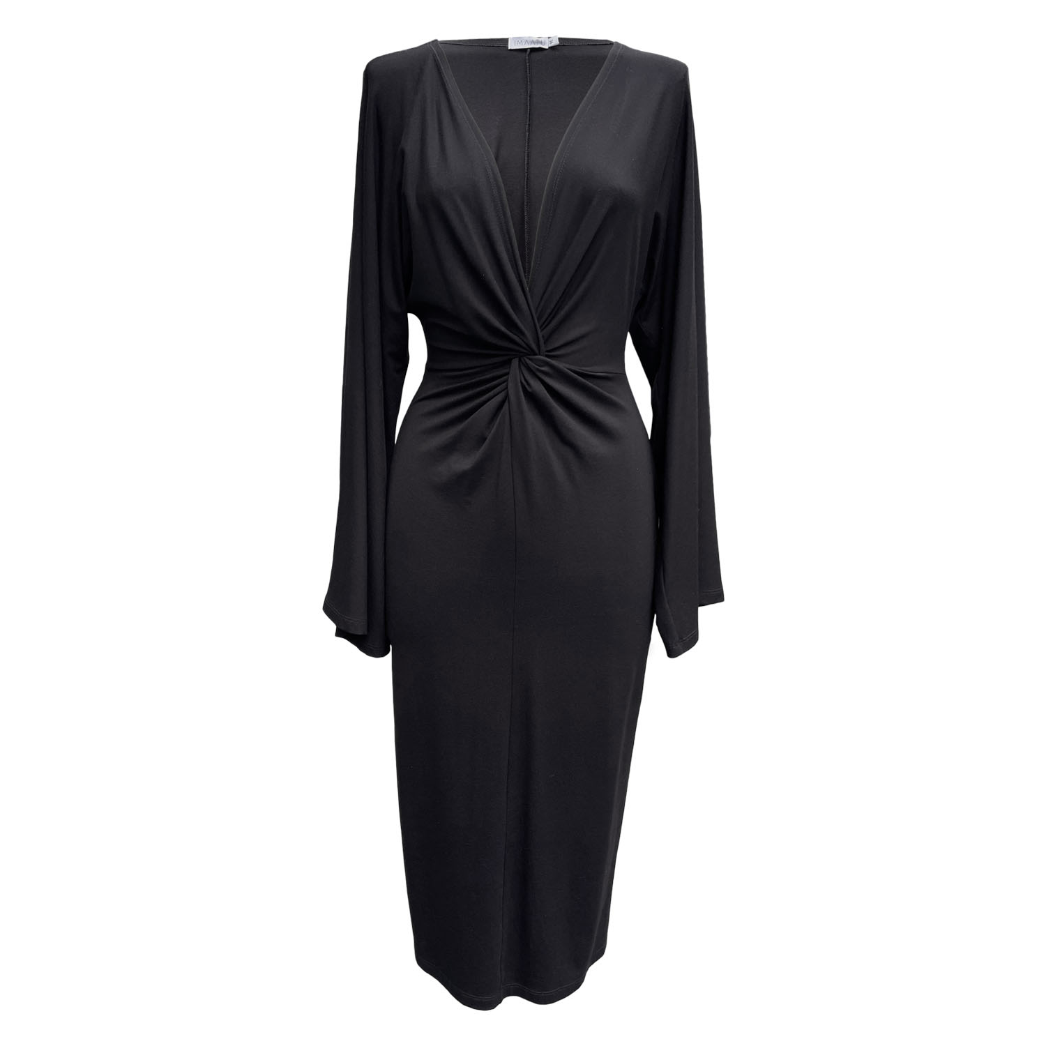 Imaatu Women's Geisha Midi Black Dress In Black