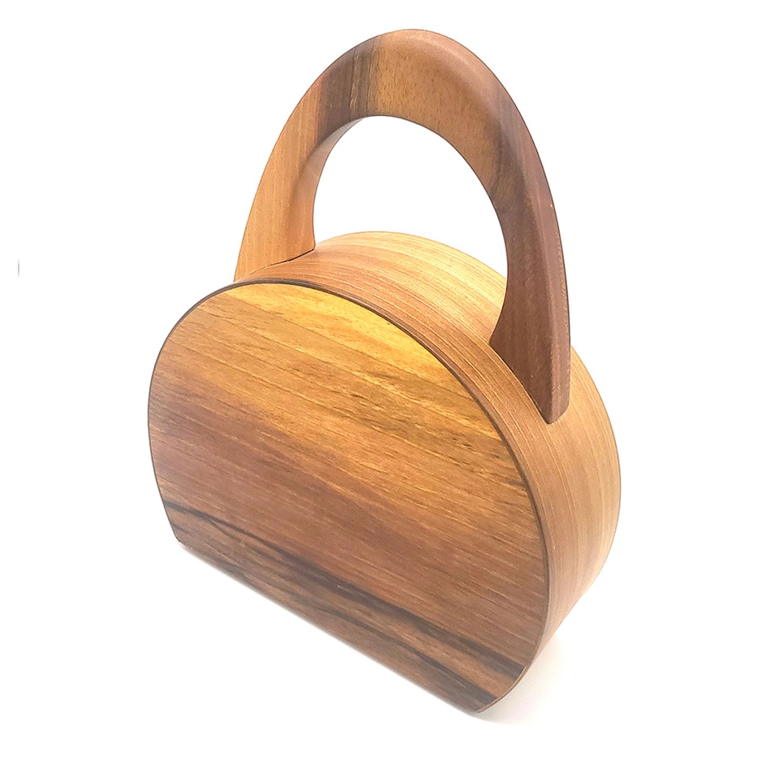 Wood Belt Women's Brown  Unique Designer Wooden Bag Swiss Freedom 4000 - Walnut Wood Bag In Brown