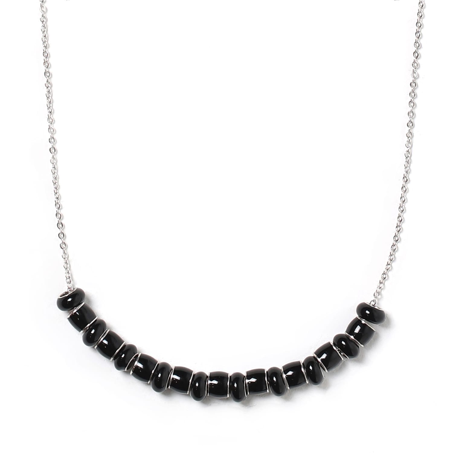 Pinnole Women's All Black Necklace