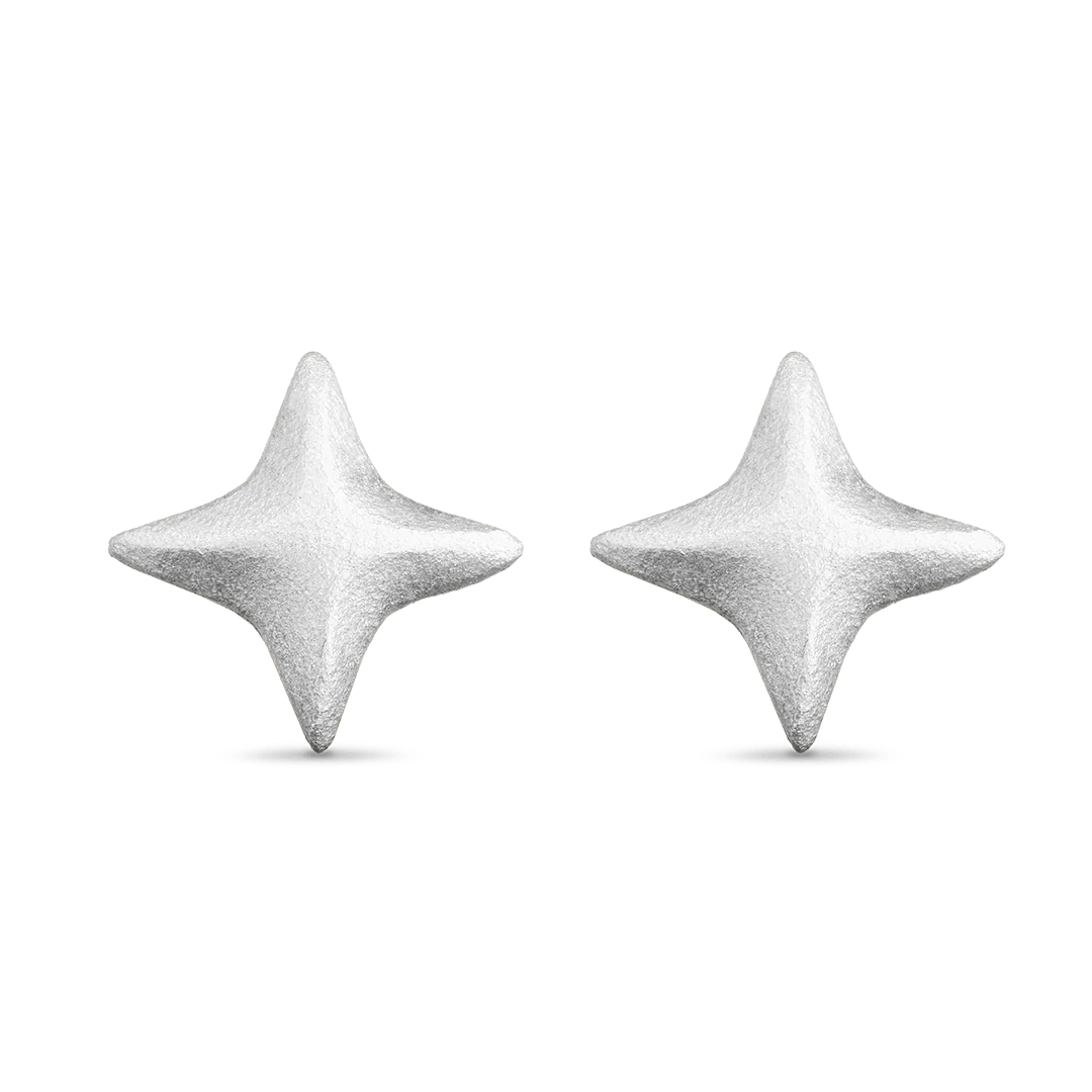 7879 Women's 925 Silver Mini Star Stud Earrings