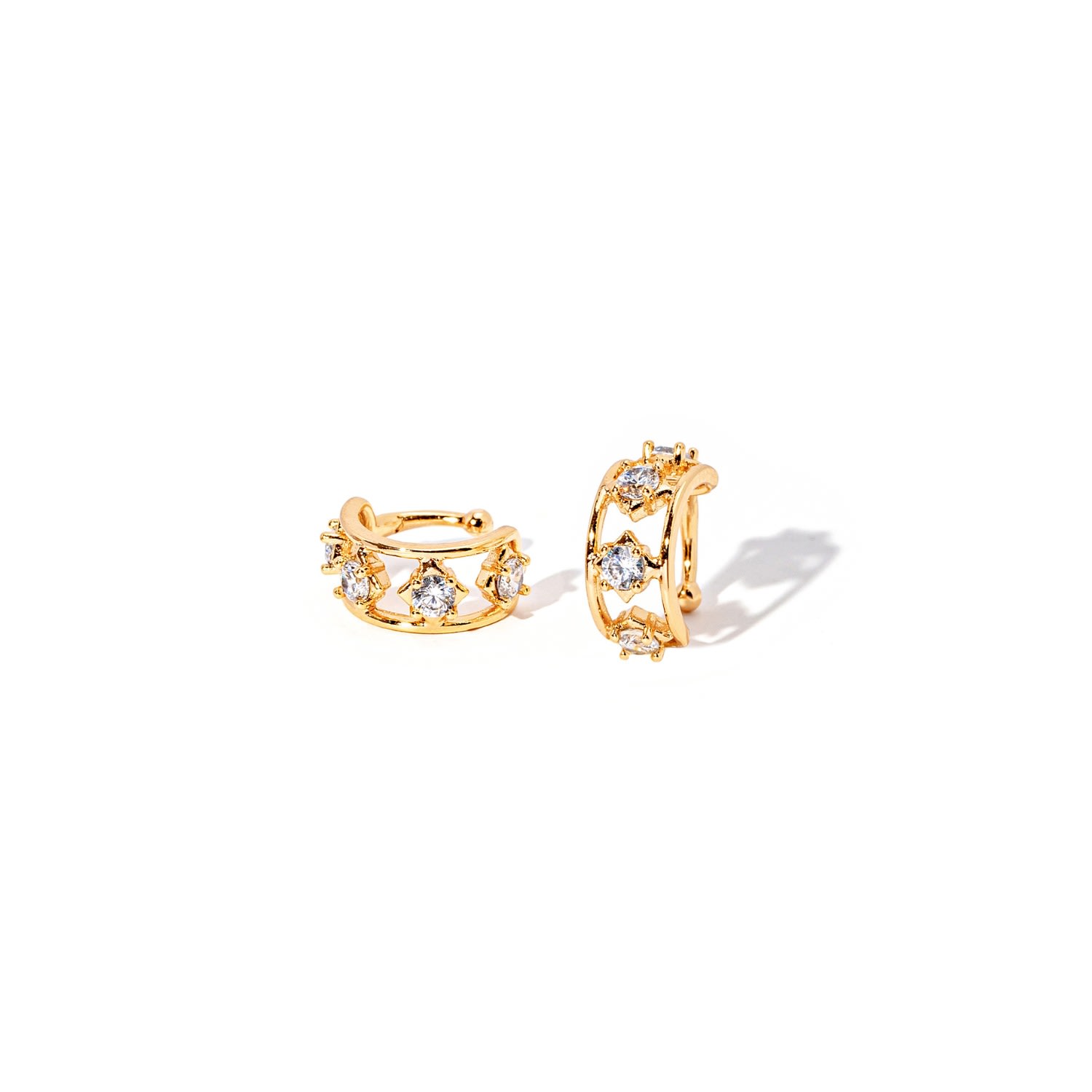 Women’s Gold Filled Crystal Ear Cuffs The Essential Jewels