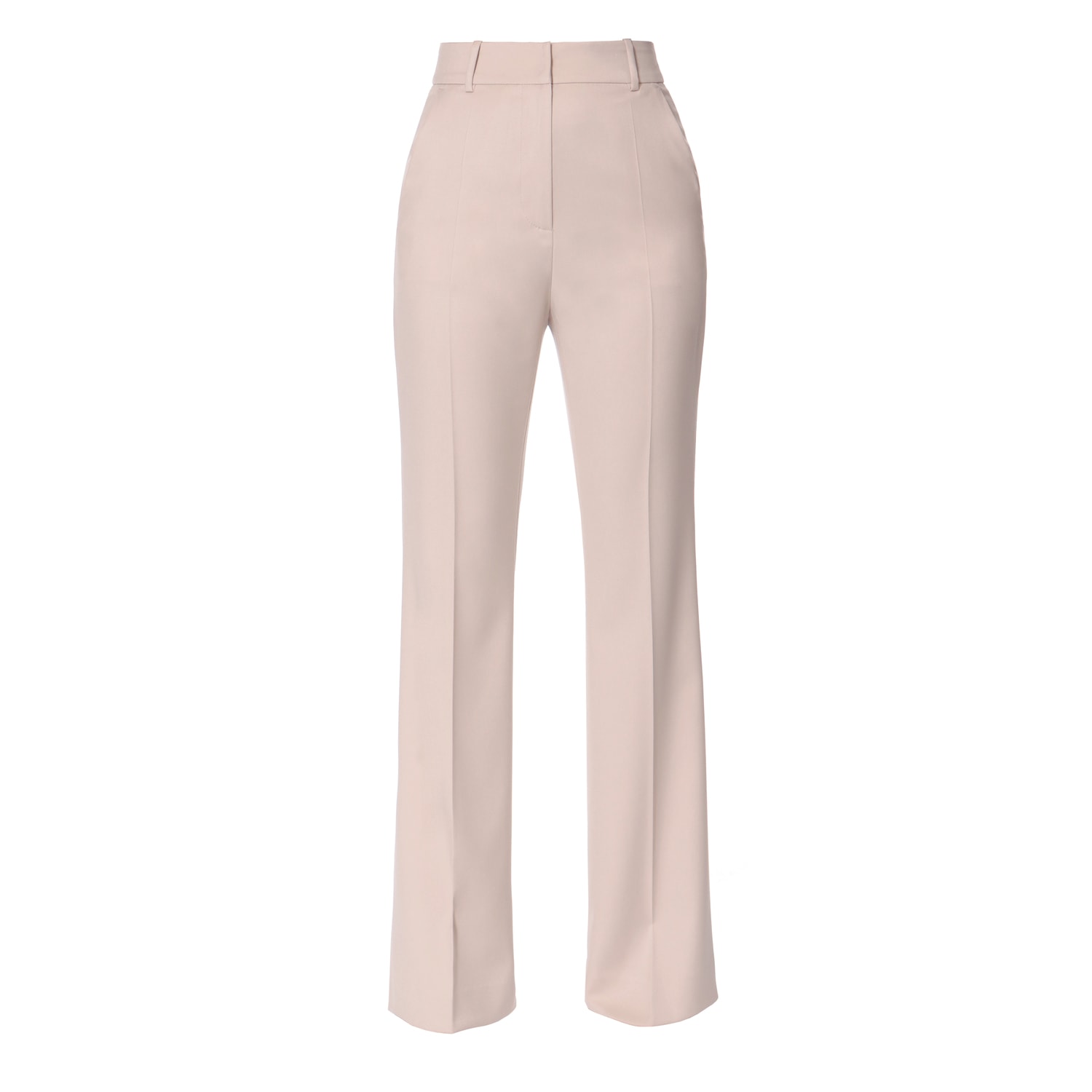Shop Aggi Women's Neutrals Kyle Pearl Ivory High Waisted Trousers - Long In White