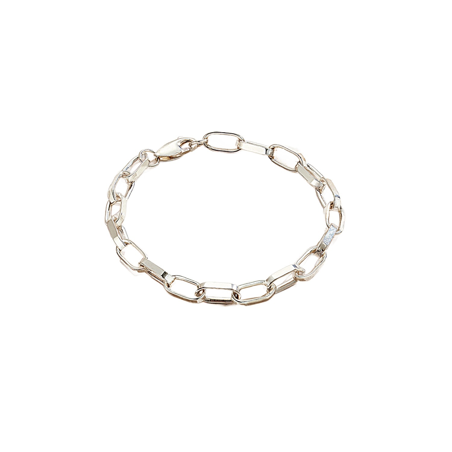 Posh Totty Designs Women's Chunky Silver Chain Link Bracelet In Metallic