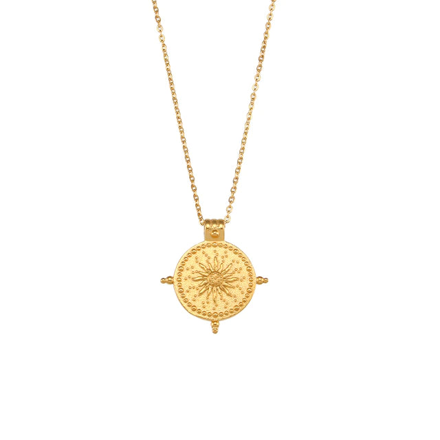 Women’s Gold Marie Compass Pendant Necklace Olivia Le