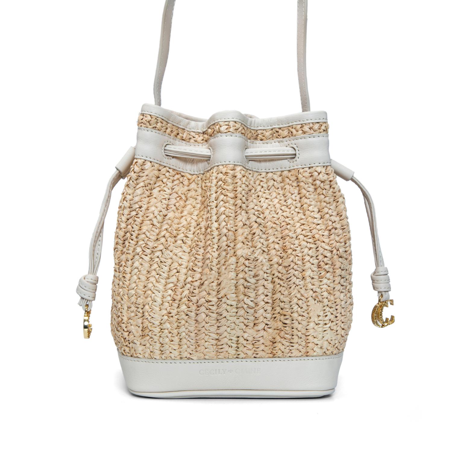 Women’s Neutrals Chloe Raffia Bucket Bag Cecily Clune