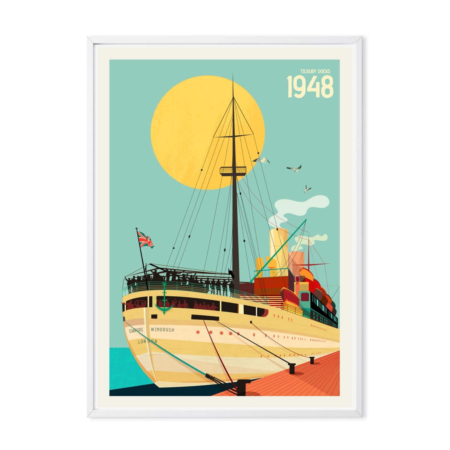 Eye For London Prints Neutrals Empire Windrush Art Print