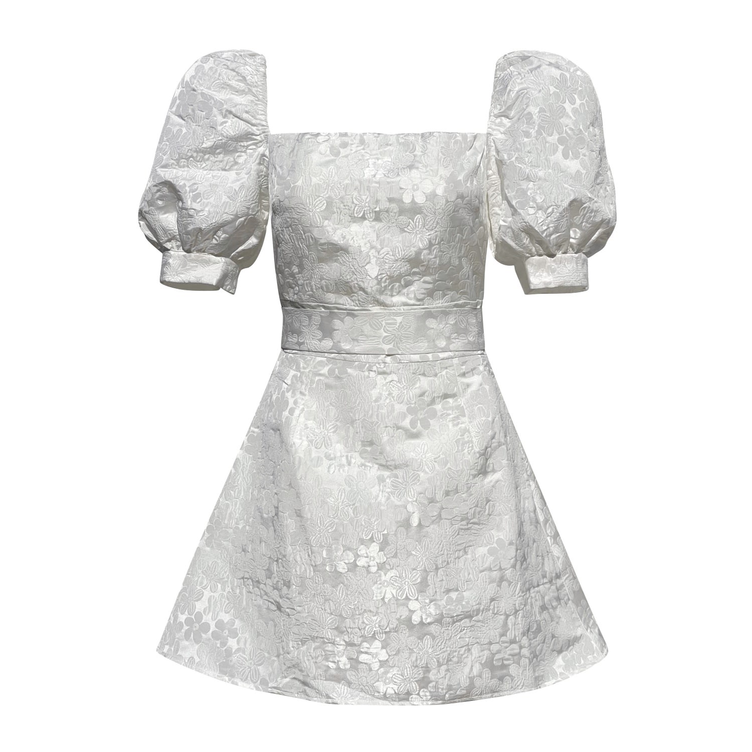 Madeleine Simon Studio Women's A Mini Wedding Dress - White In Metallic