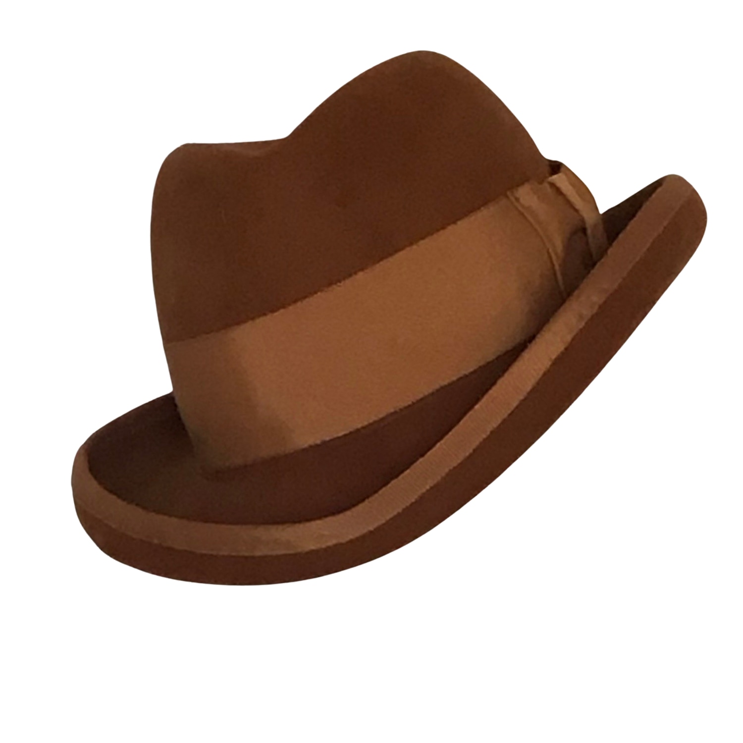 Romer Millinery Men's Neutrals / Brown Tommy Wool Felt Fedora In Spice In Brown