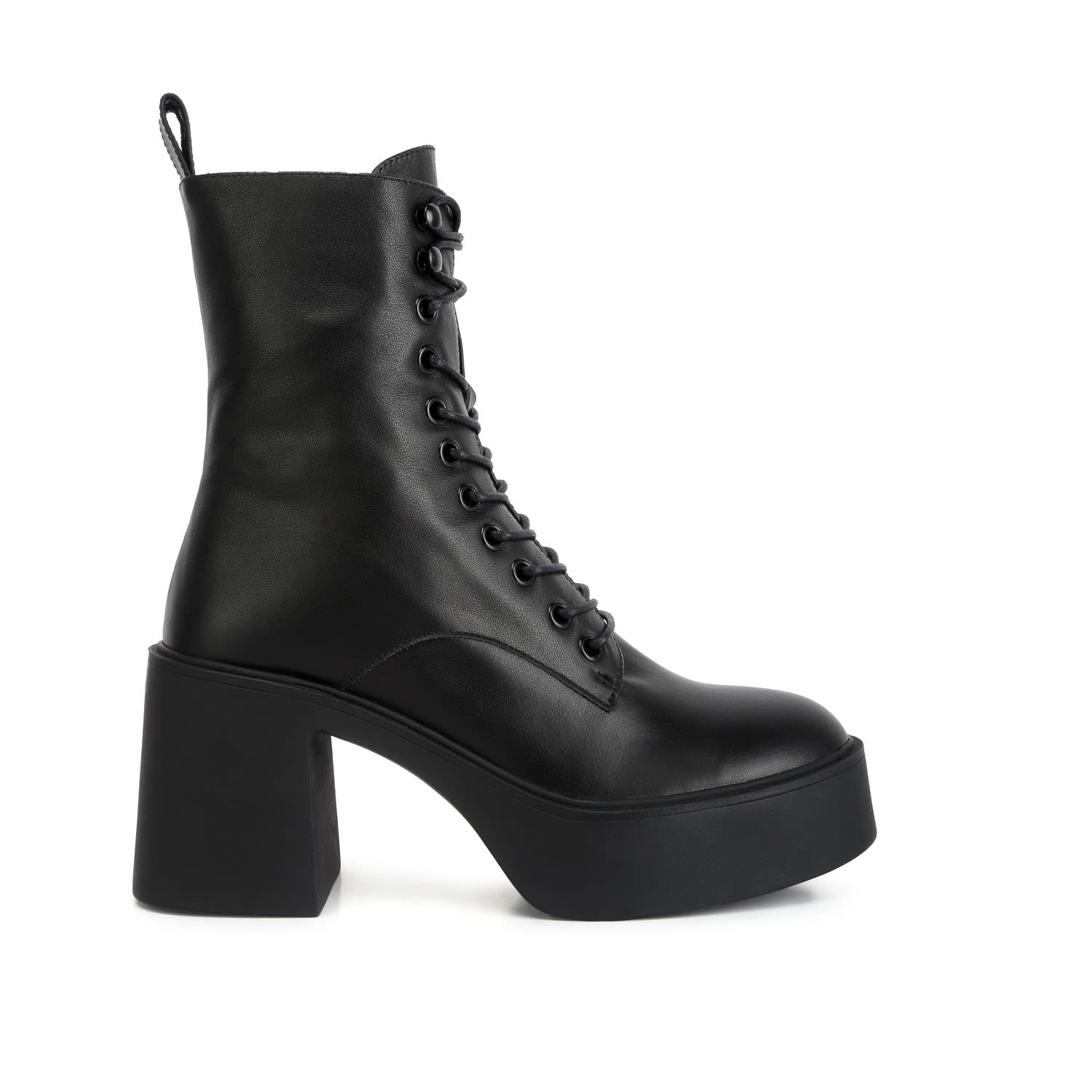 Women’s Carmac High Ankle Platform Boots In Black 3 Uk Rag & Co.