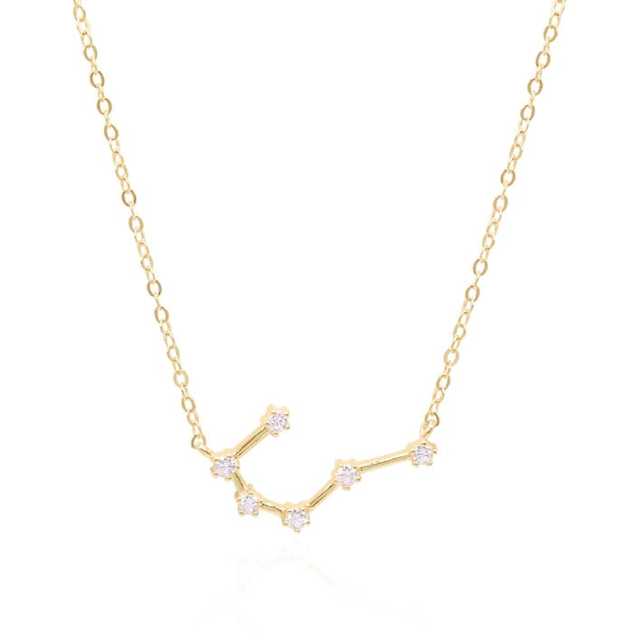 Women’s Cancer Zodiac Constellation Necklace In Gold Gold Trip