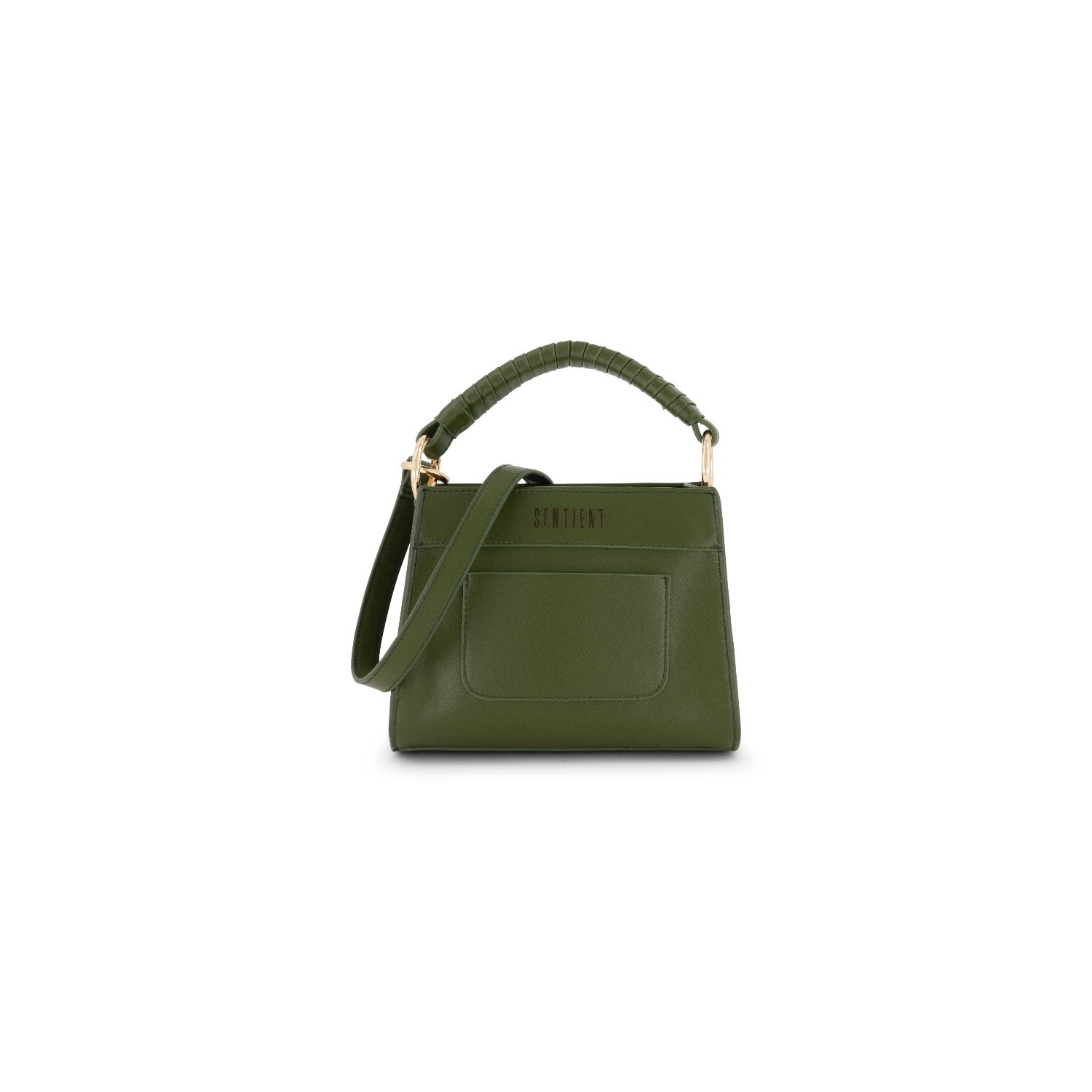 FOLKLAIRE - Panthera Vegan Leather Tote Bag Mini - Green