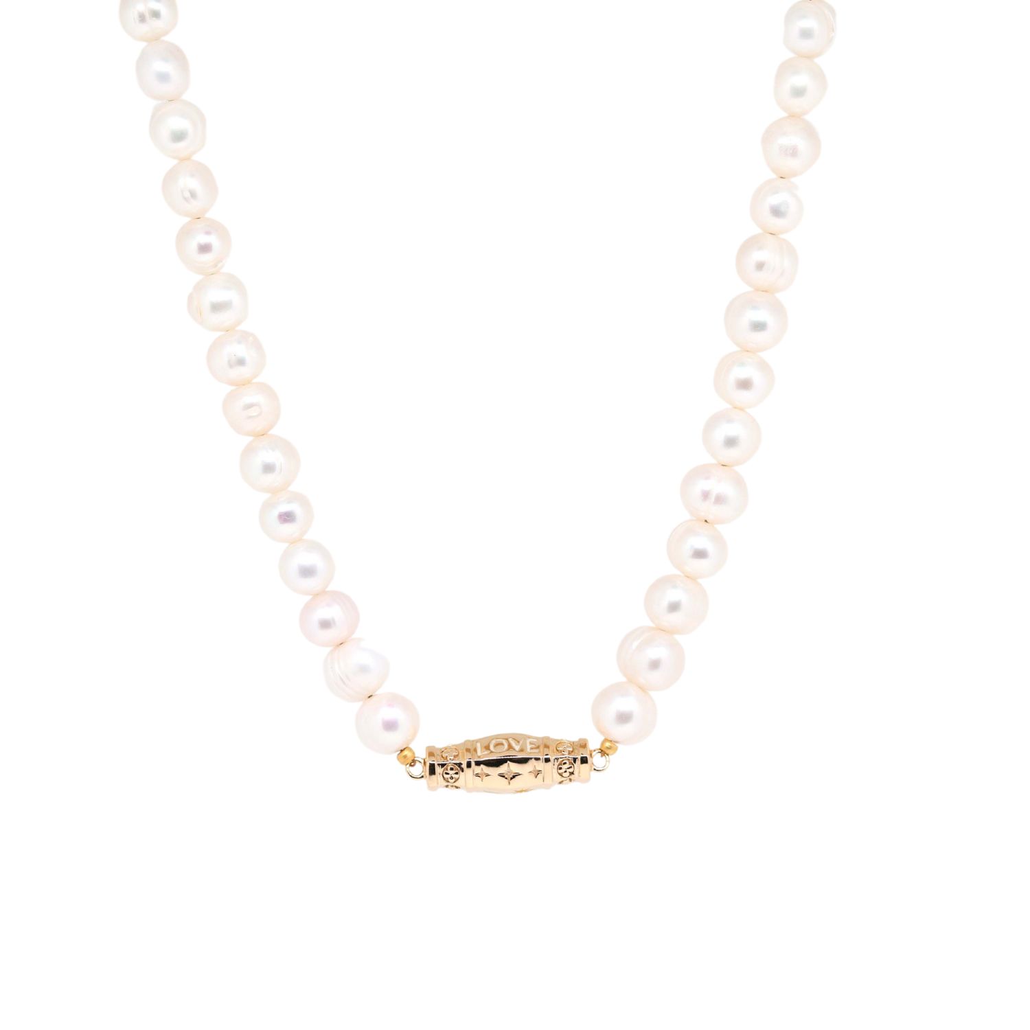 Women’s Gold / White Madeleine Freshwater Pearls Necklace Lambertine Sas