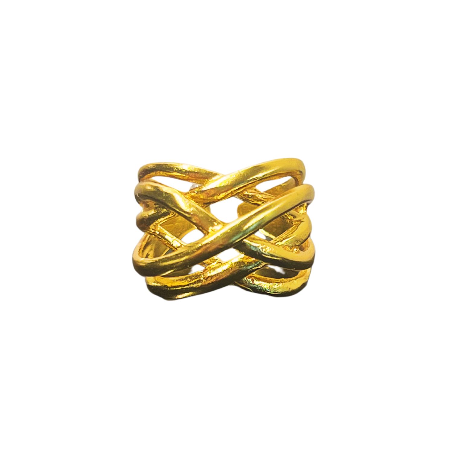 Les Reines Women's The Costellate - Statement Ring 24k Gold Plated