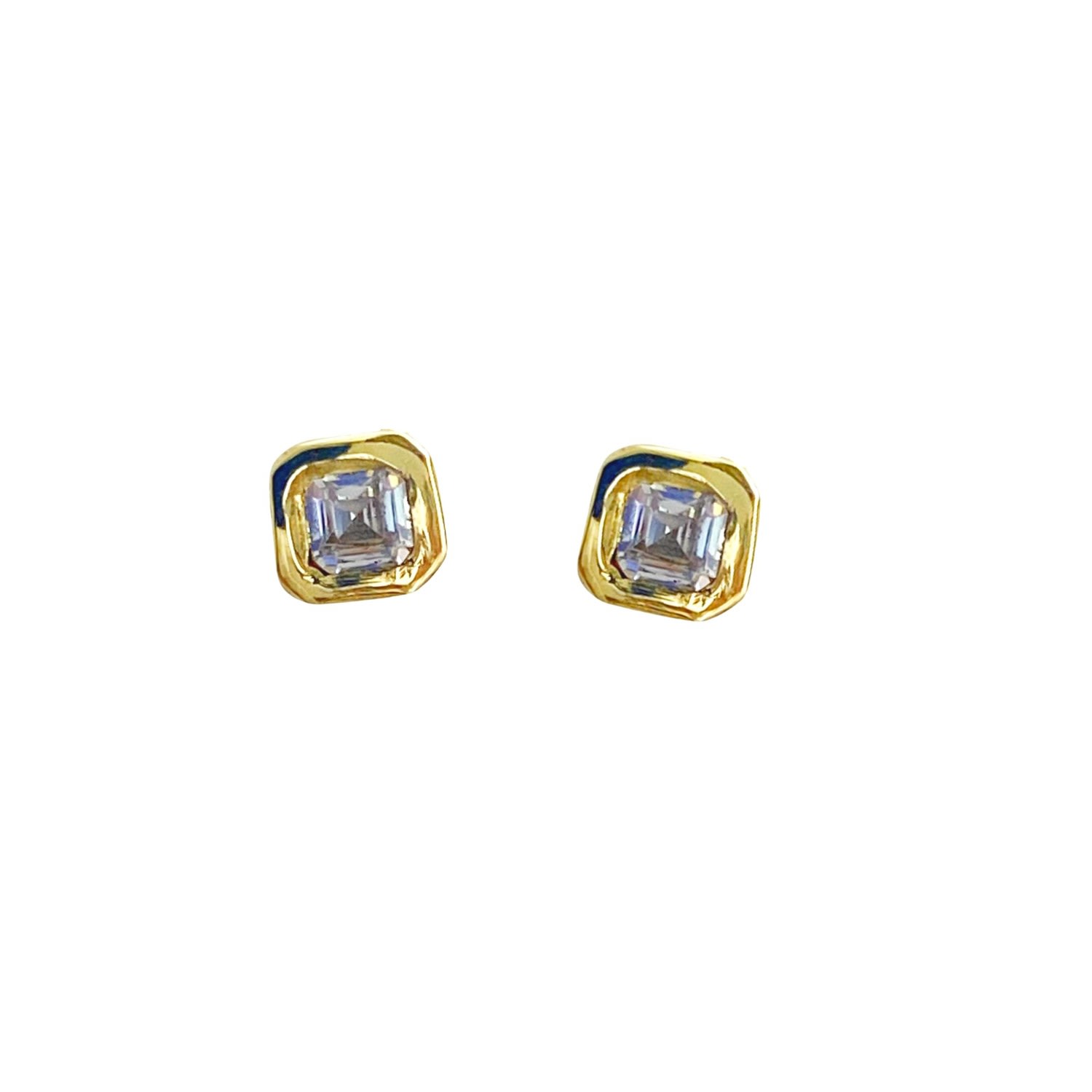 Women’s Canopus Cushion Cut Diamond Stud Earrings Lily Flo Jewellery