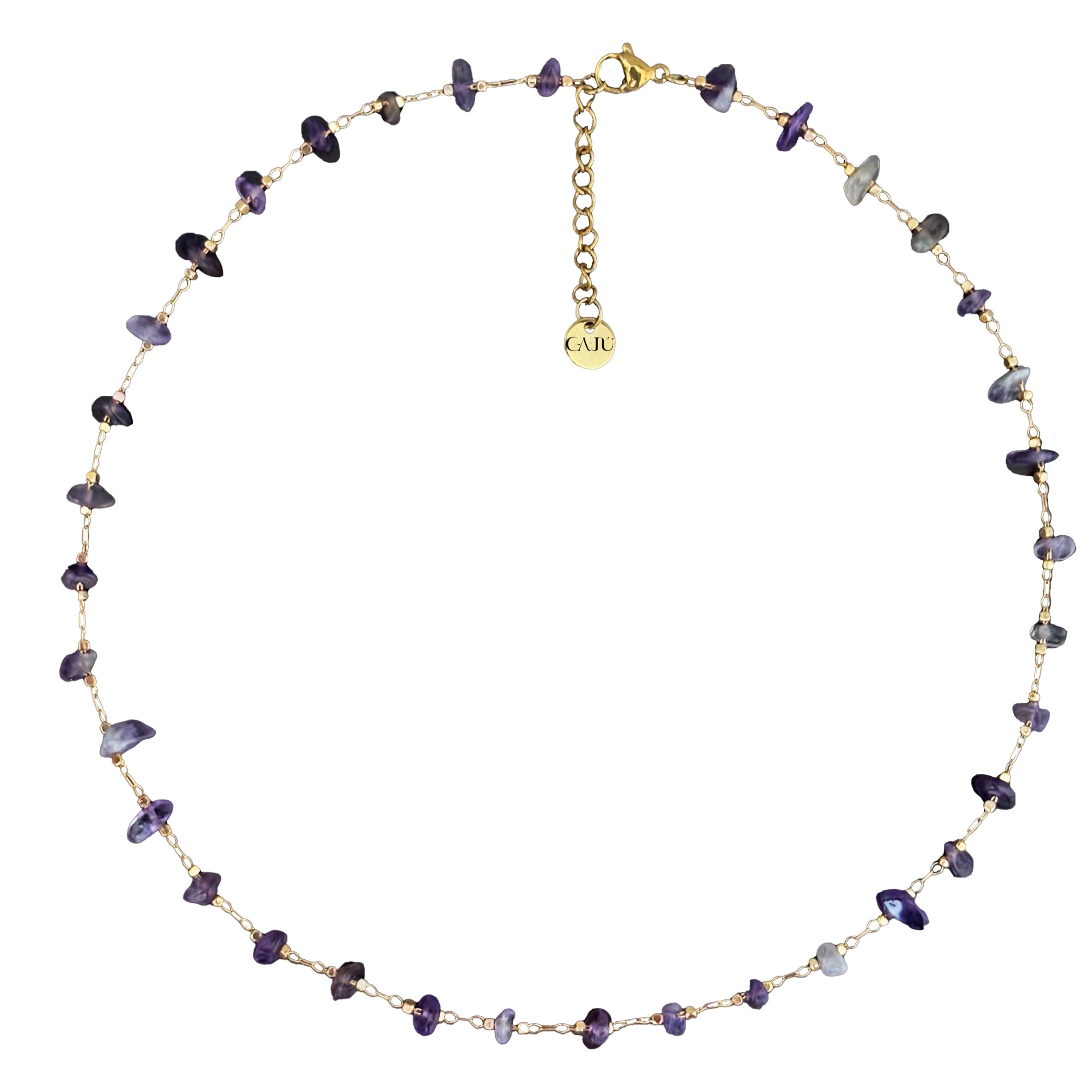Gajú Women's Purple Perissa Necklace - Raw Amethyst In Purple
