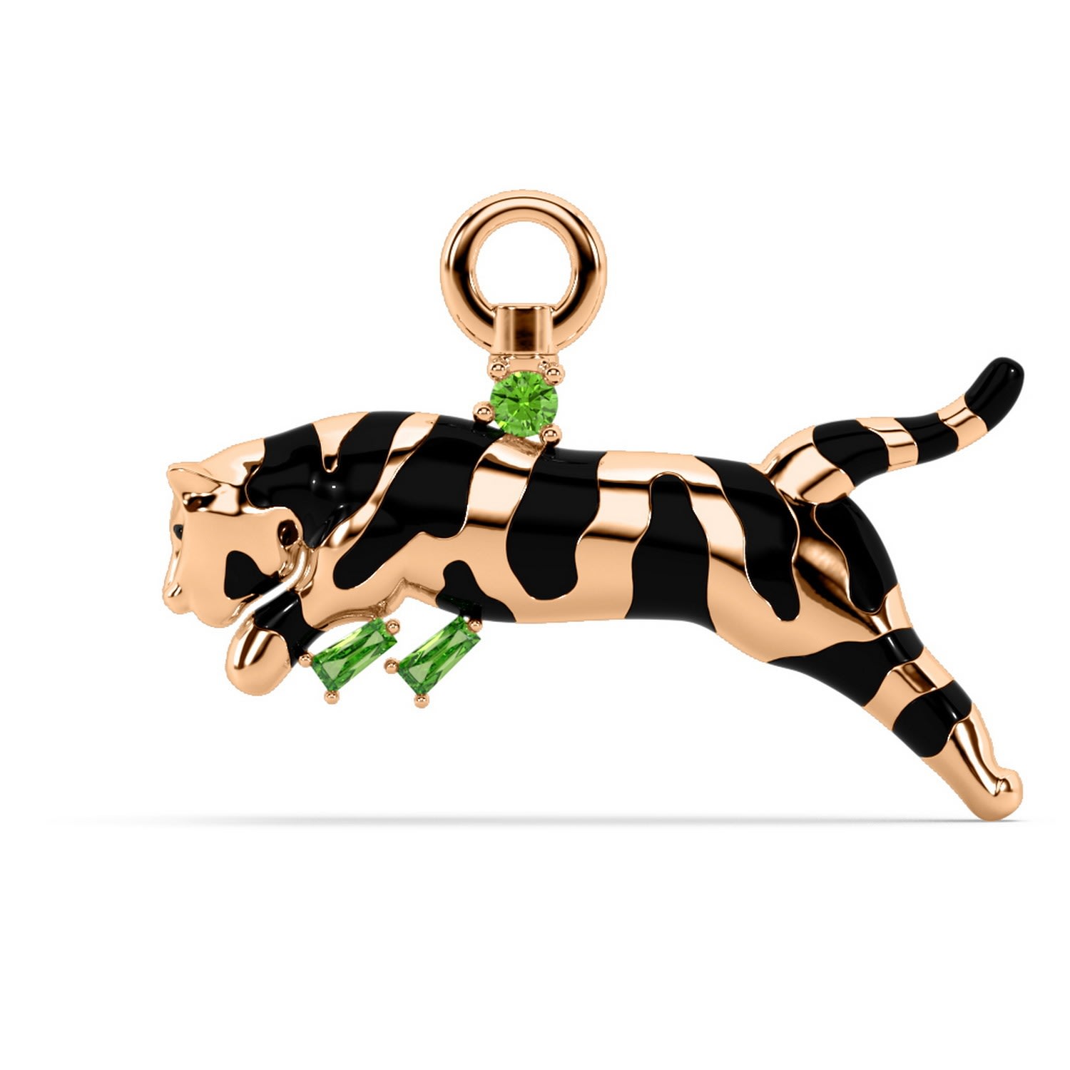 Women’s The Sassy Cat Charm - Tiger Charm - Rose Gold Oni Fine Jewelry