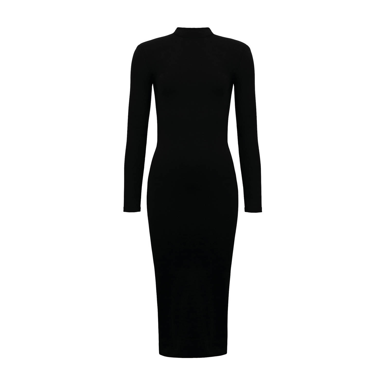 Ow Collection Women's Becca Open Back Midi Dress - Black In Black
