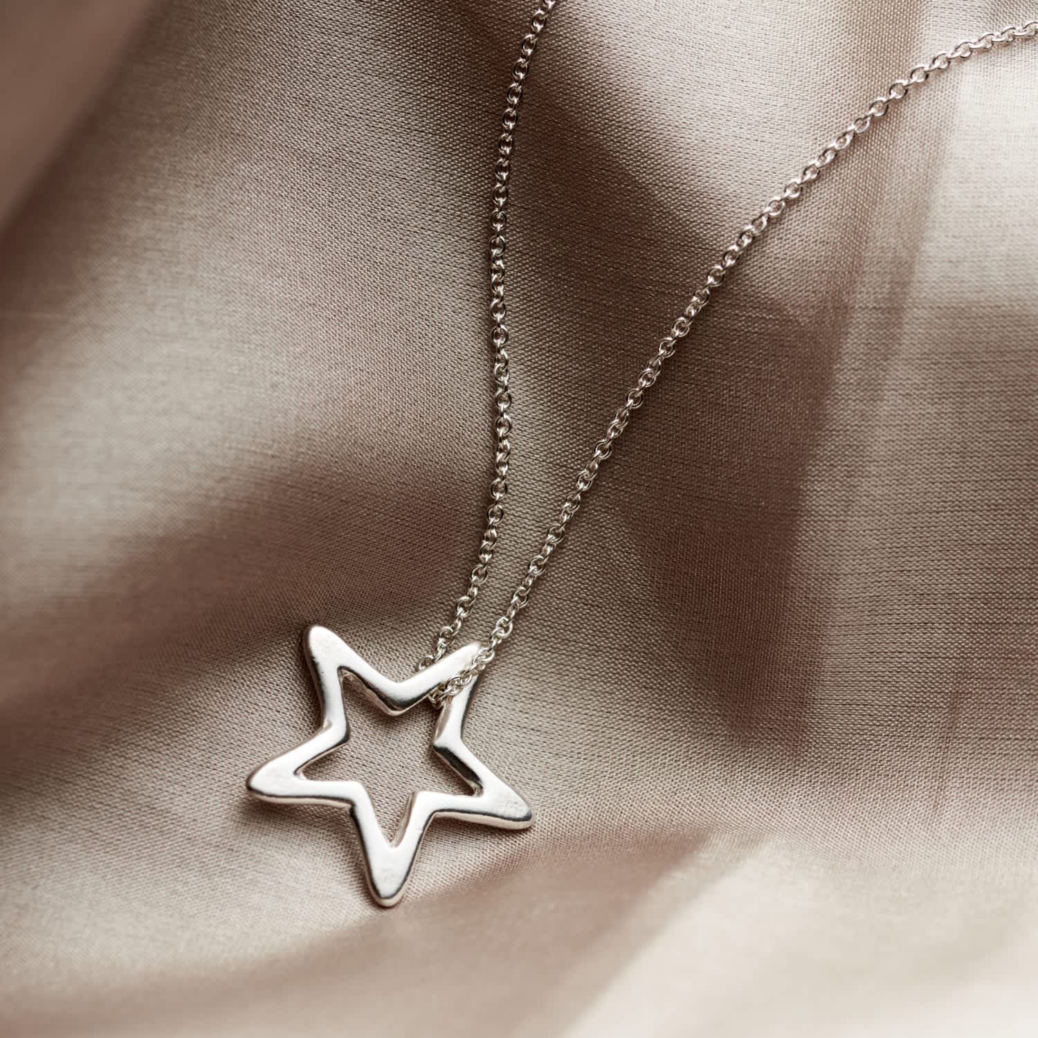 アクセサリー 203jewery  Star necklace Starfish Necklace for Women Teen Girls, Y2k Silver Big Star