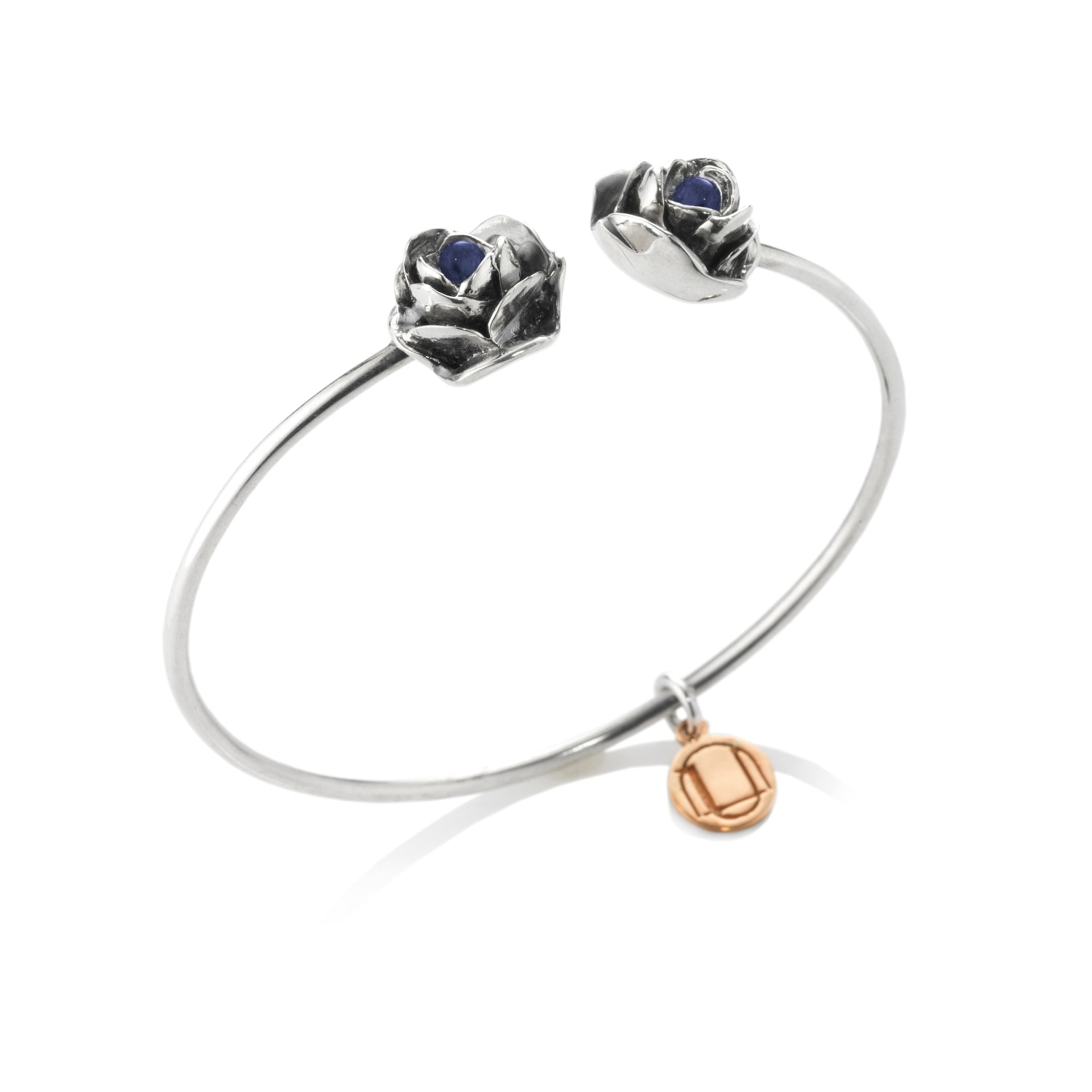 Women’s Bracelet Rocks Sterling Silver With Natural Sapphire Unaloe