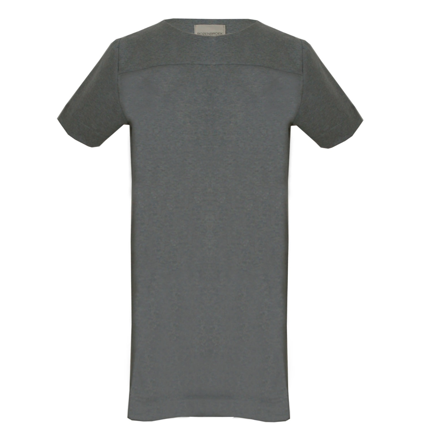 Women’s Organic Cotton T-Shirt Dress In Grey Small Rozenbroek