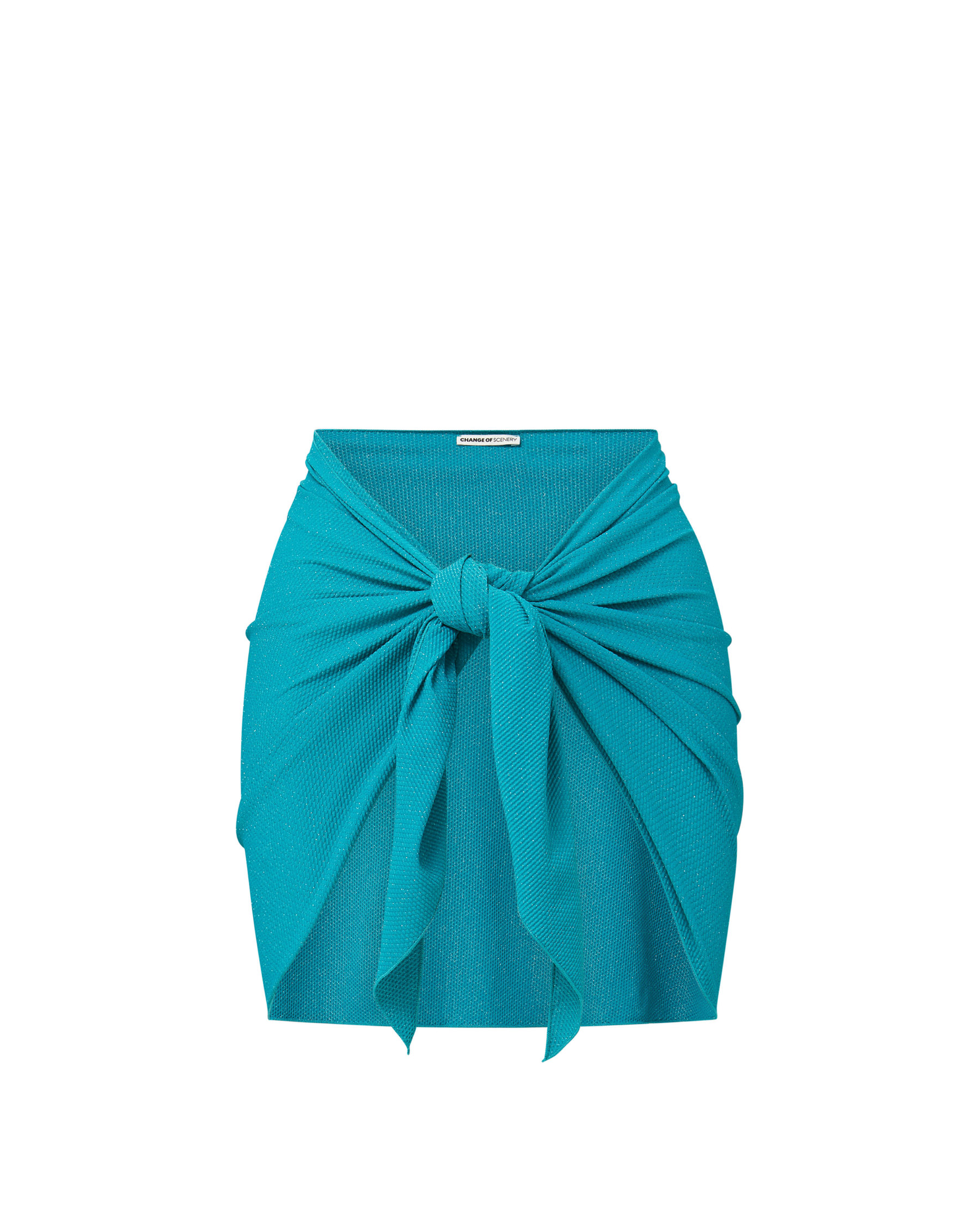 Change Of Scenery Women's Green / Blue Liv Sarong In Jungle Green Metallic In Green/blue