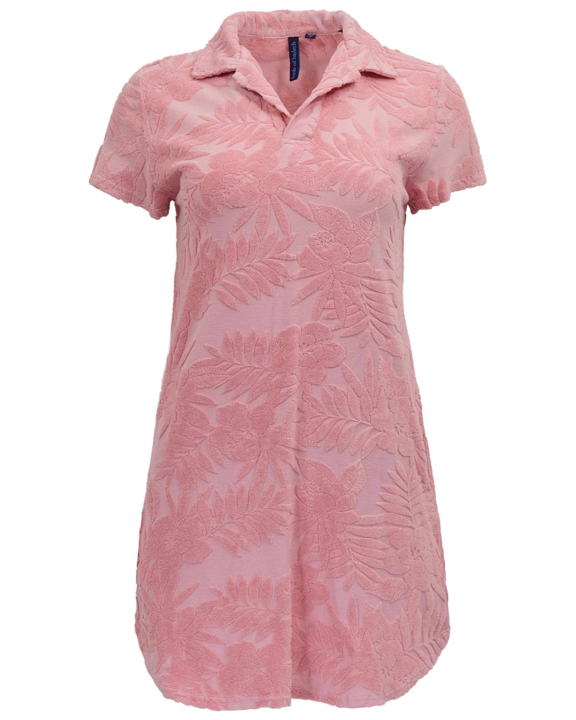 Pink Josephine Coral Womens Terry Toweling Dress | Large | Lords of Harlech