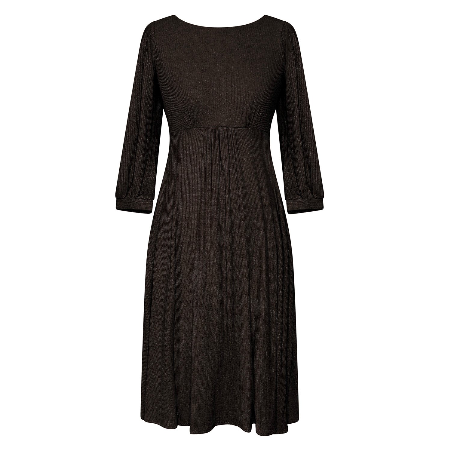 Alie Street London Women's Kimberley Knitted Midi Dress In Sparkle Black In Black