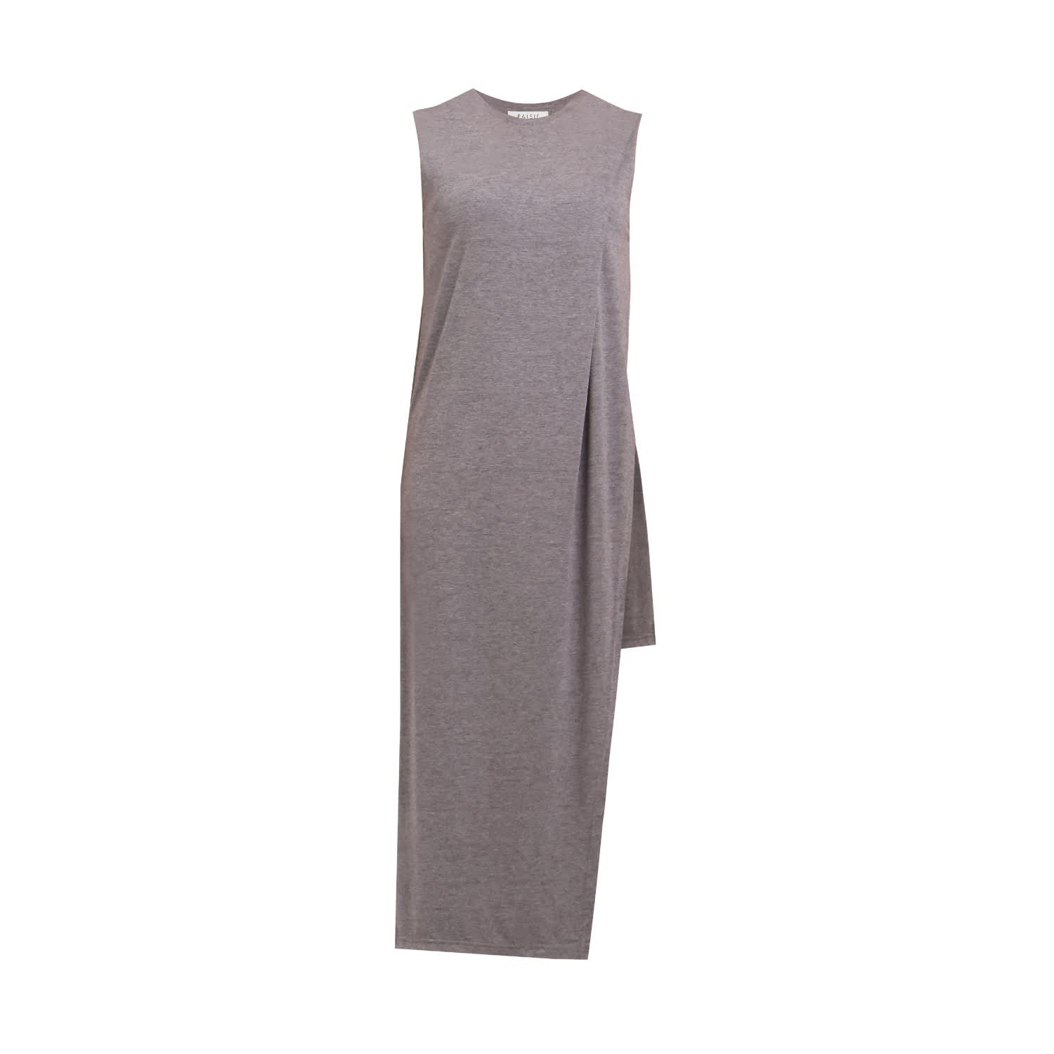 grey jersey midi dress