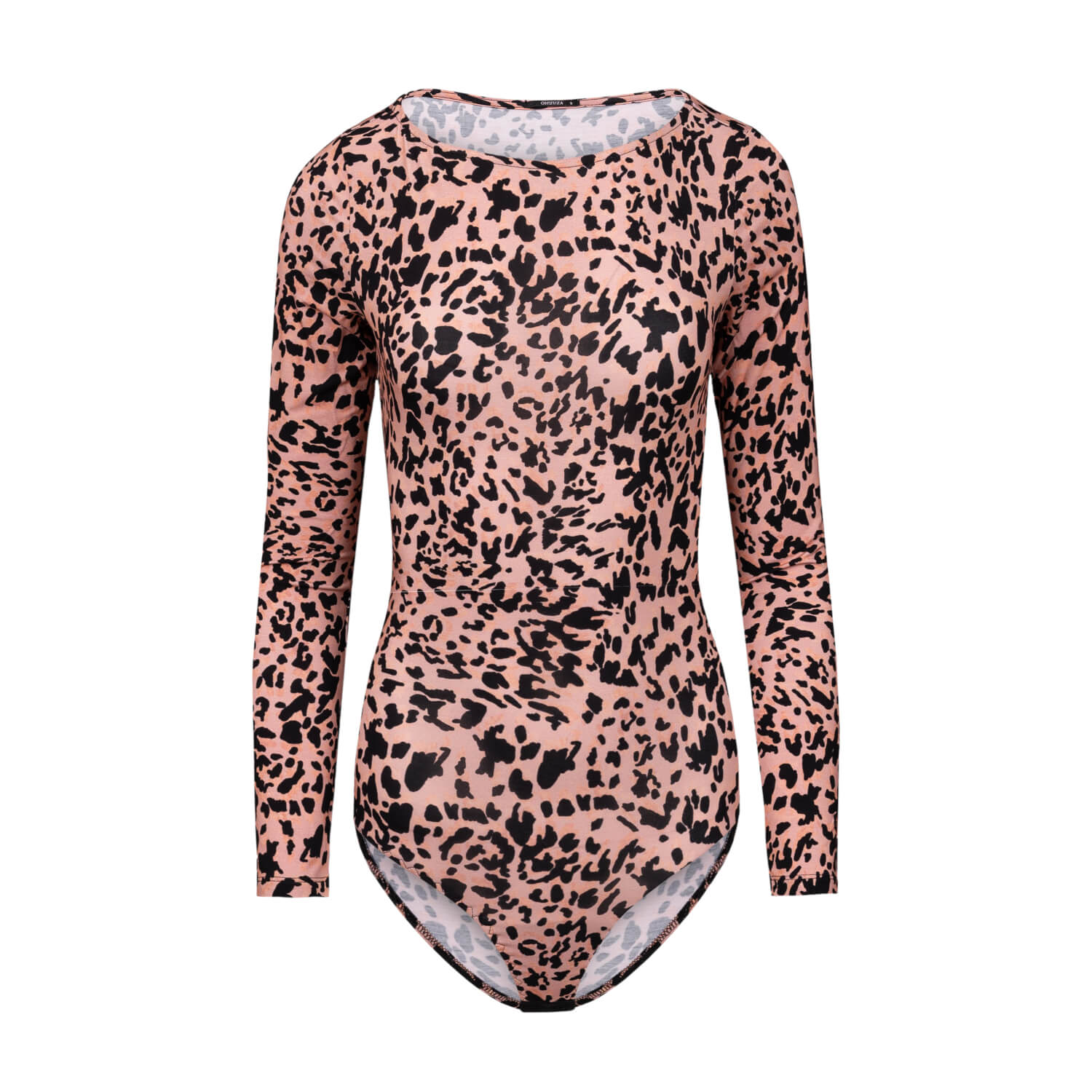 Women’s Neutrals / Black Leopard Print Bodysuit Small Oh!Zuza Night & Day