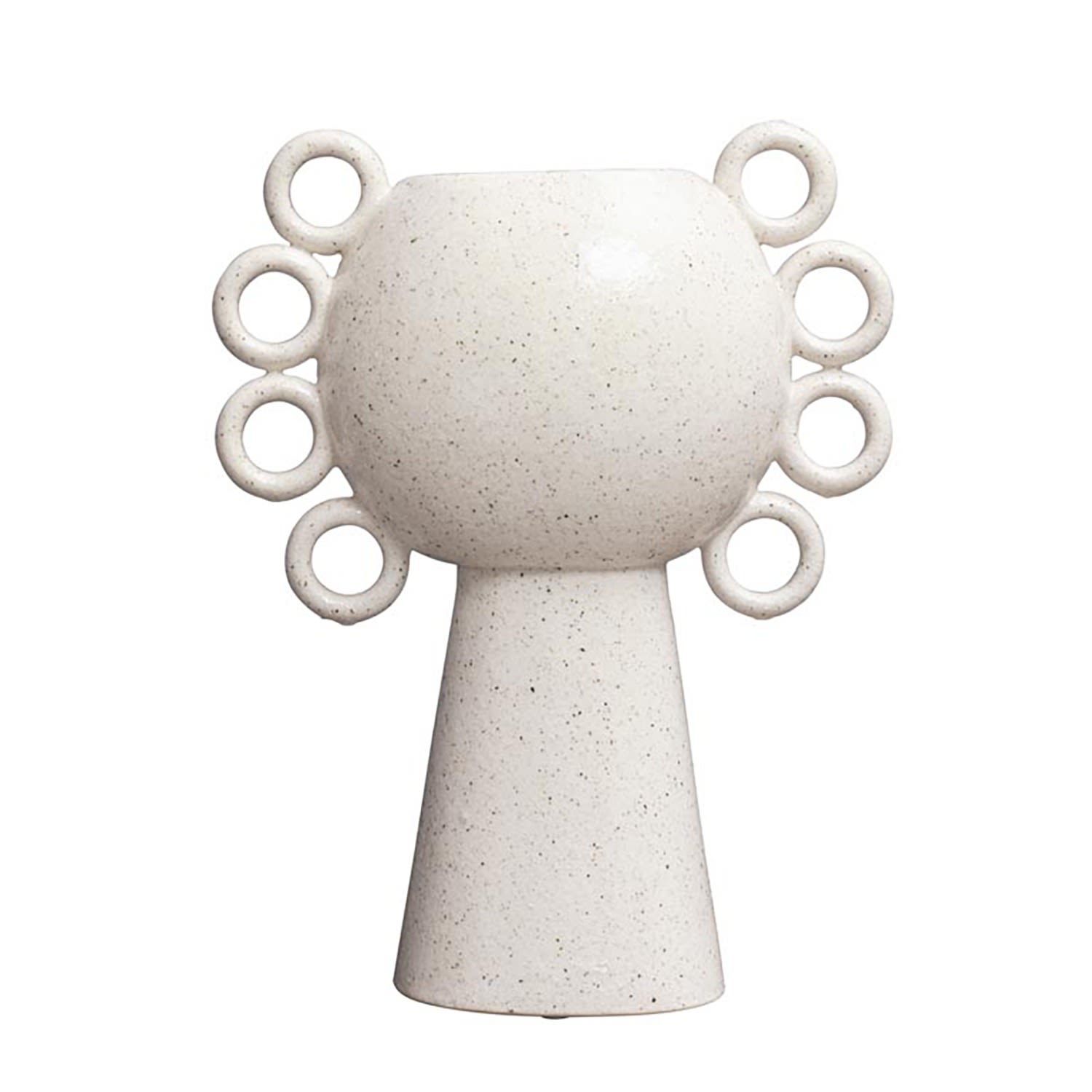 White / Neutrals Vase Ceramic Boucle Catchii