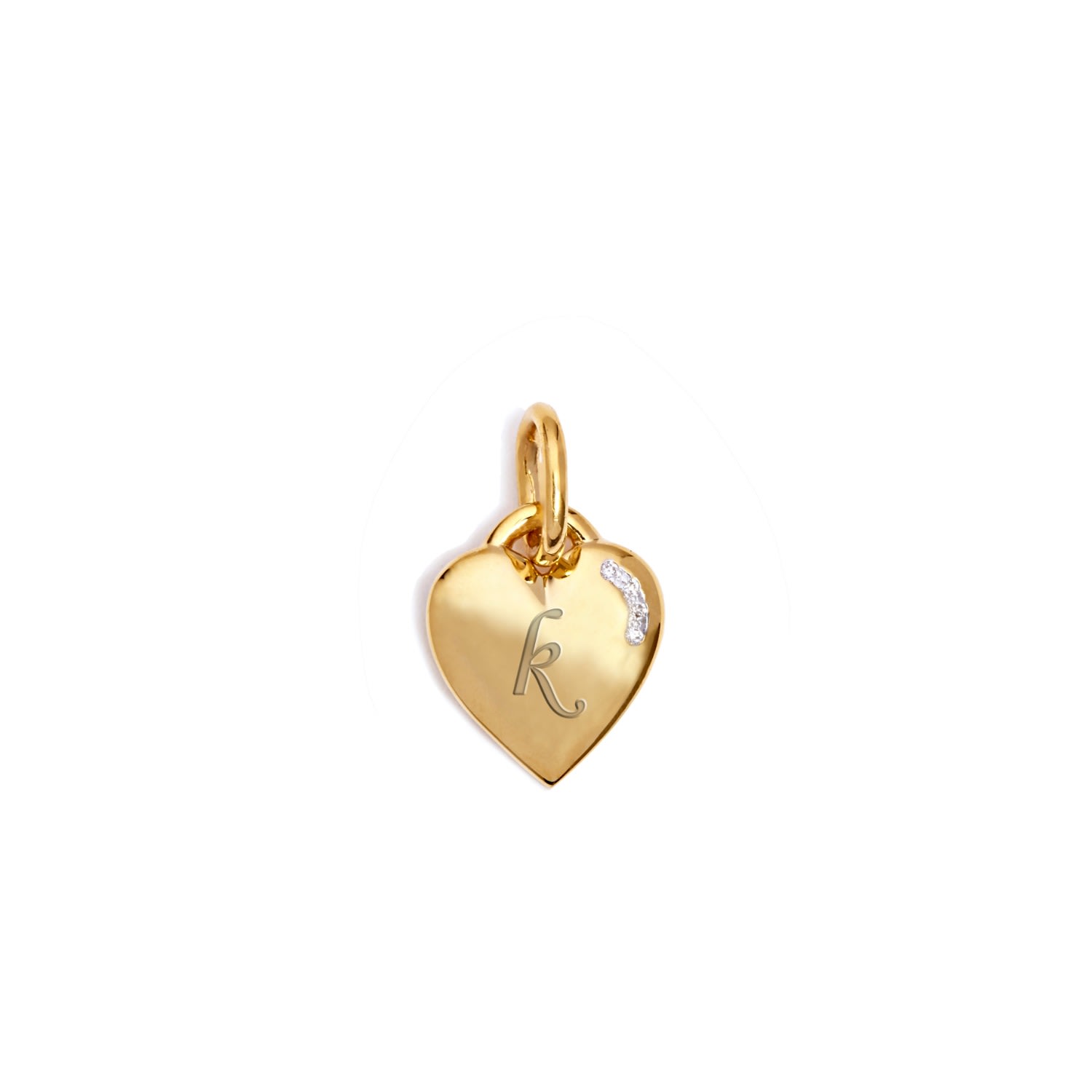 Women’s Tiny Heart Yellow Gold Pendant Kaizarin