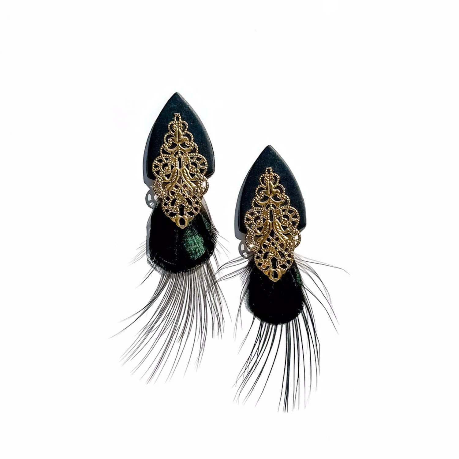 Women’s Black Victoria Earrings Babaloo Jewelry