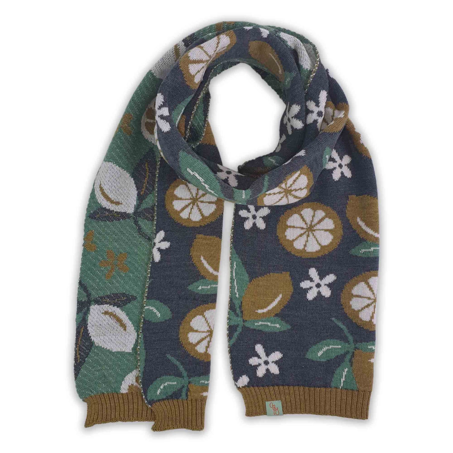 Women’s Scarves - Lemonade - Charcoal Grey Otto & Spike