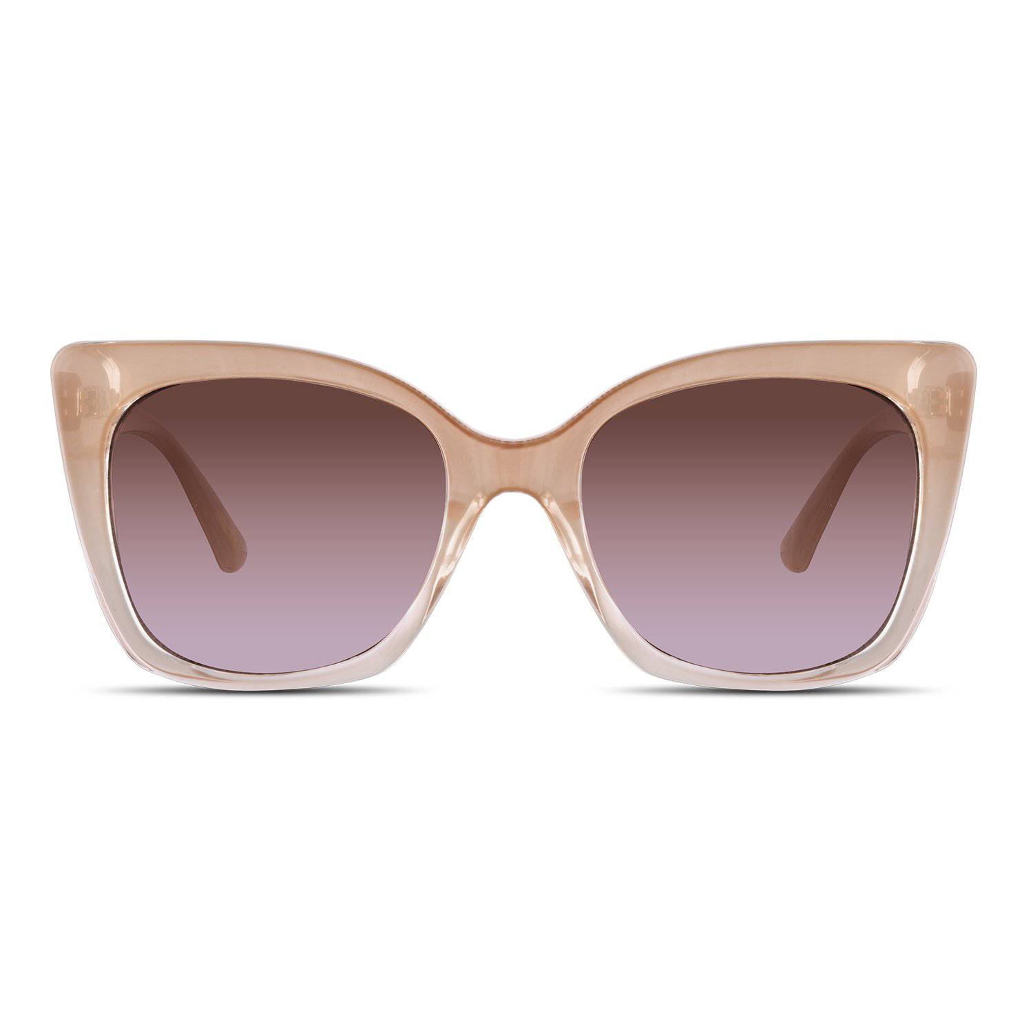 Velvet Eyewear Women's Neutrals / Pink / Purple  Sunglass Cat Eye Style - Ada