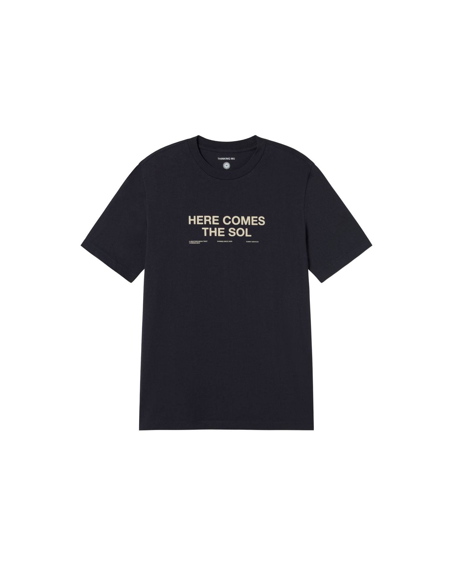 Thinking Mu Men's Blue Zach Navy Classic Sun T-shirt In Blue