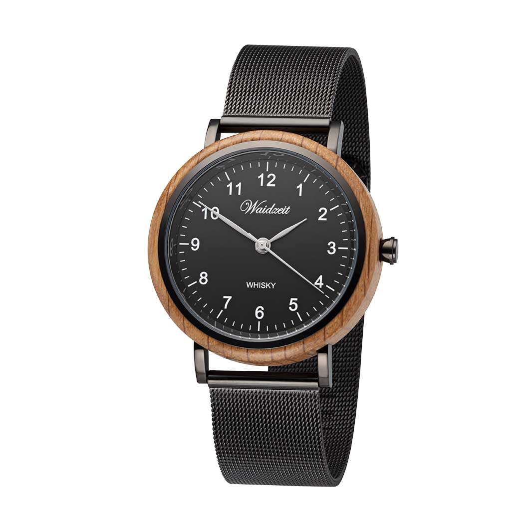 Waidzeit Men's Black / Brown Whisky Black Mesh