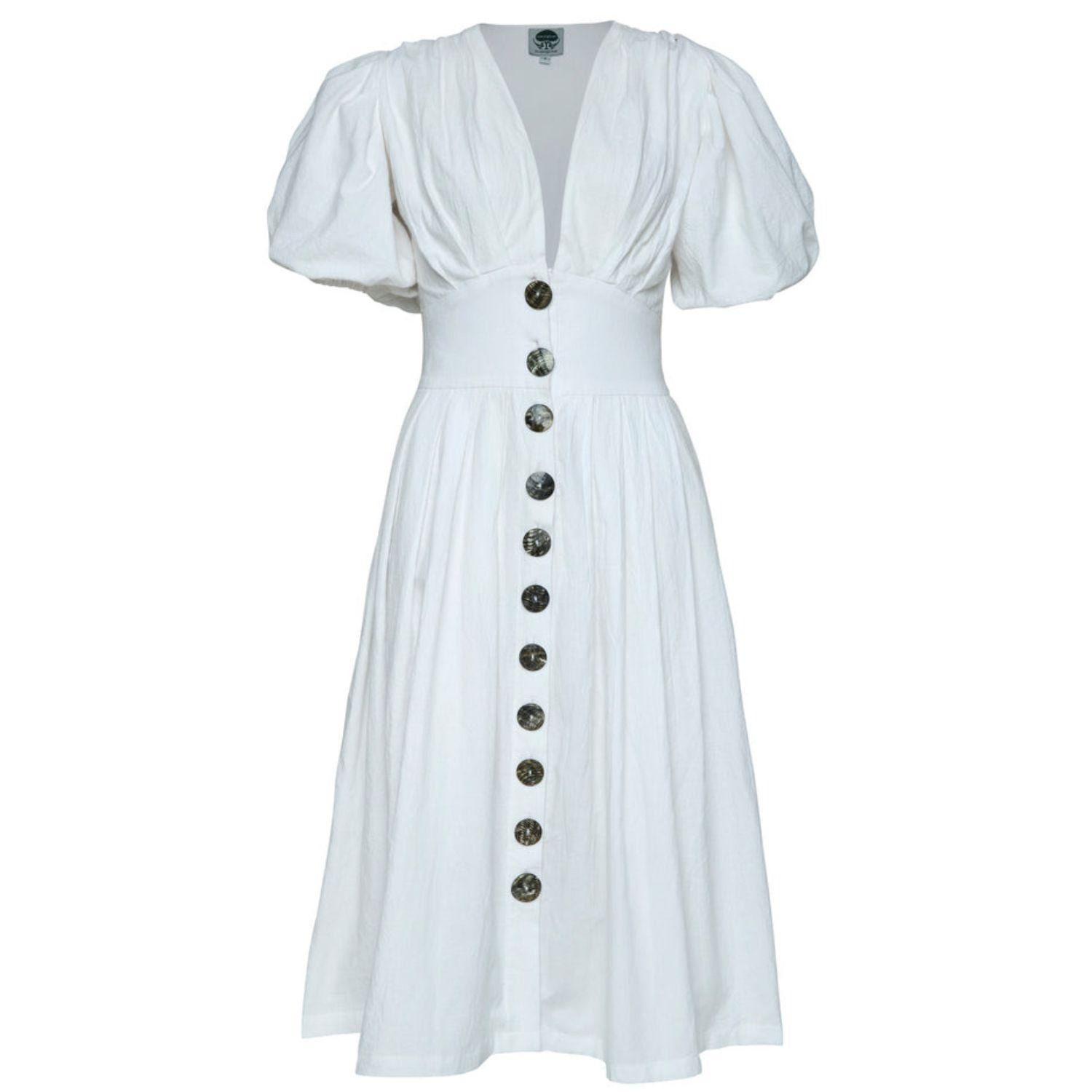 State Of Georgia Women's The Jaime Midi Dress In White In White