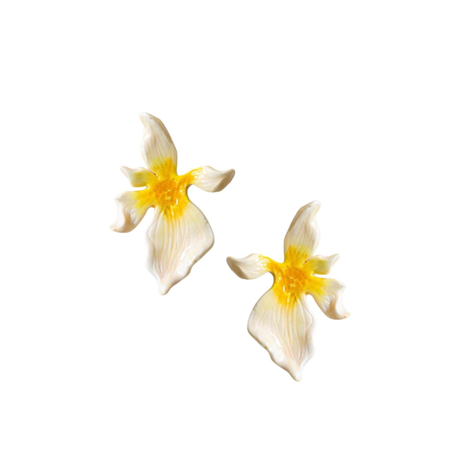 Sunset Magic Studio Women's Yellow Soleil D'aube - Luminous Statement Earrings In Yellow