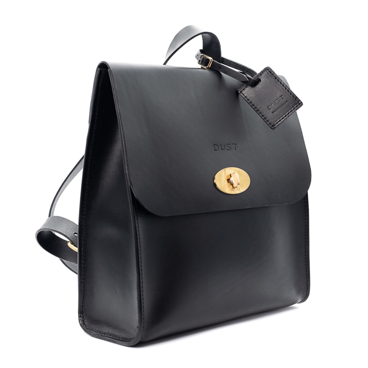 Women’s Leather Backpack Black Artist Collection The Dust Company