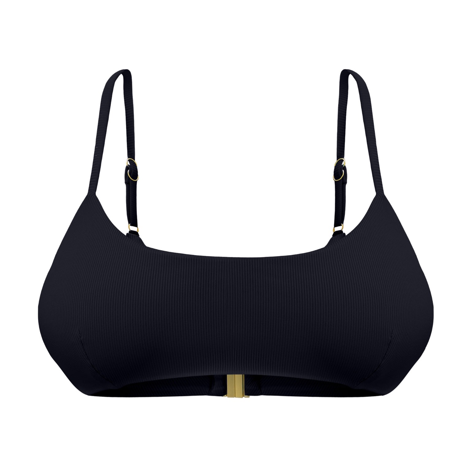 Miharo Women's Gia Crop Bikini Top - Black In Black