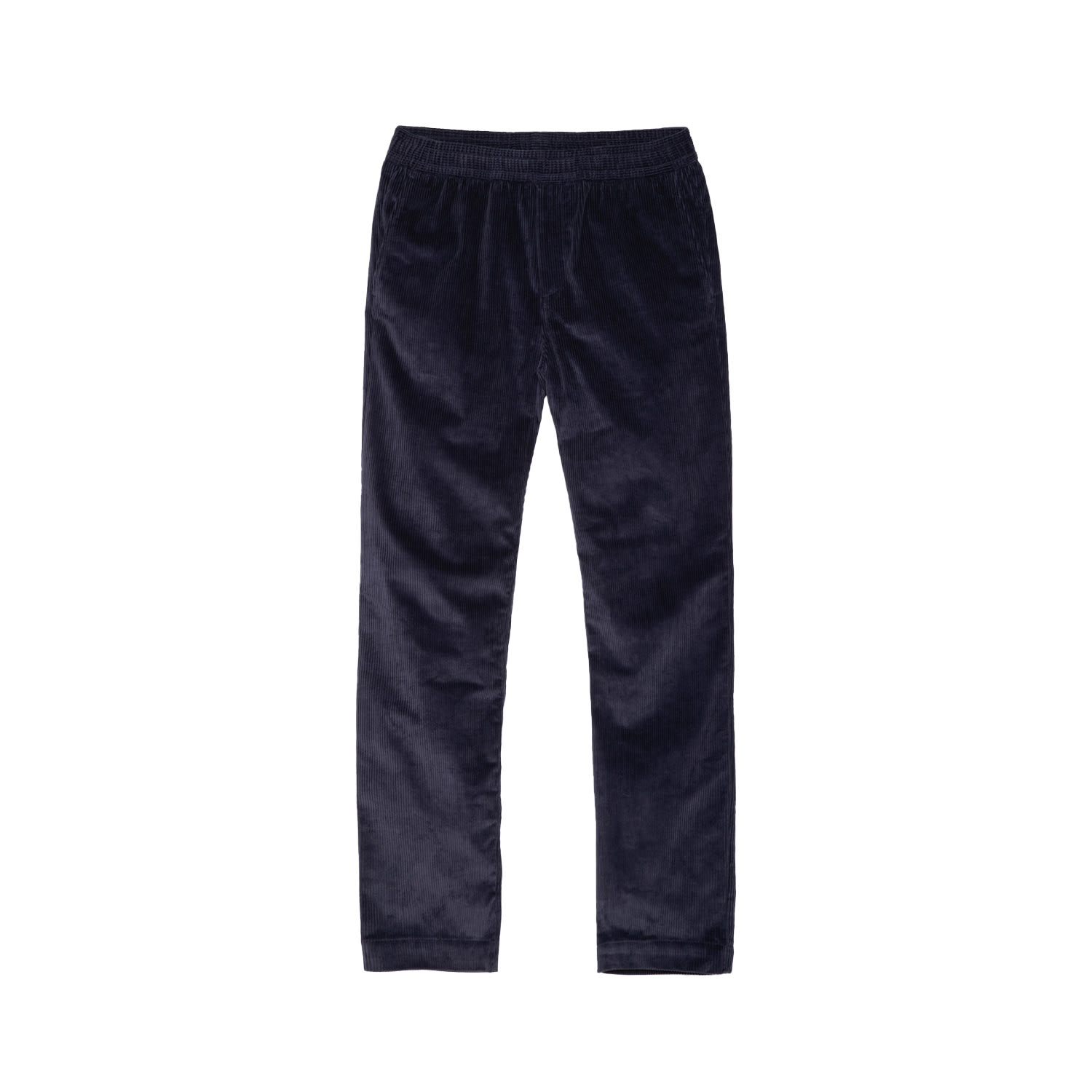 Men’s Blue Corduroy Straight Fit Jogger Pant - Navy Large Aeterno Studio