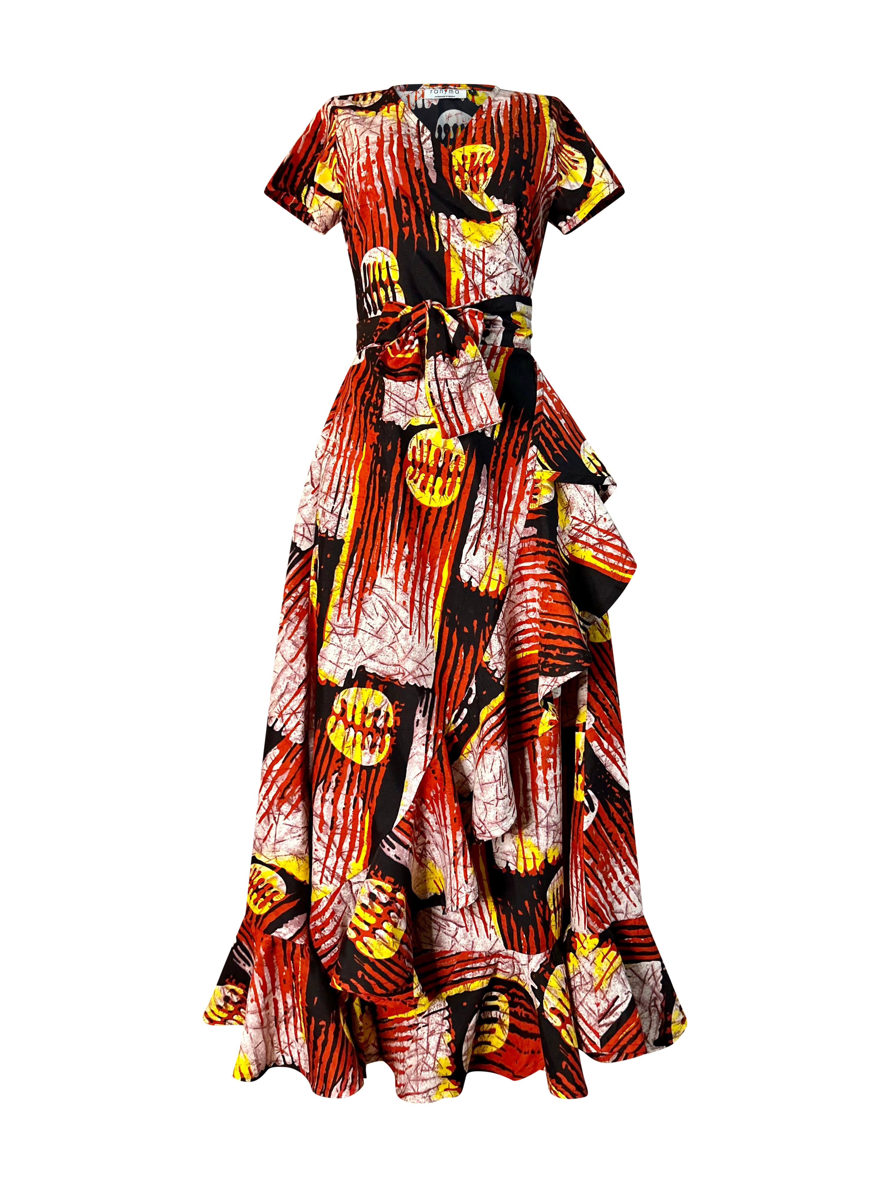 Rahyma Women's Baily African Print Wrap Dress In Multi