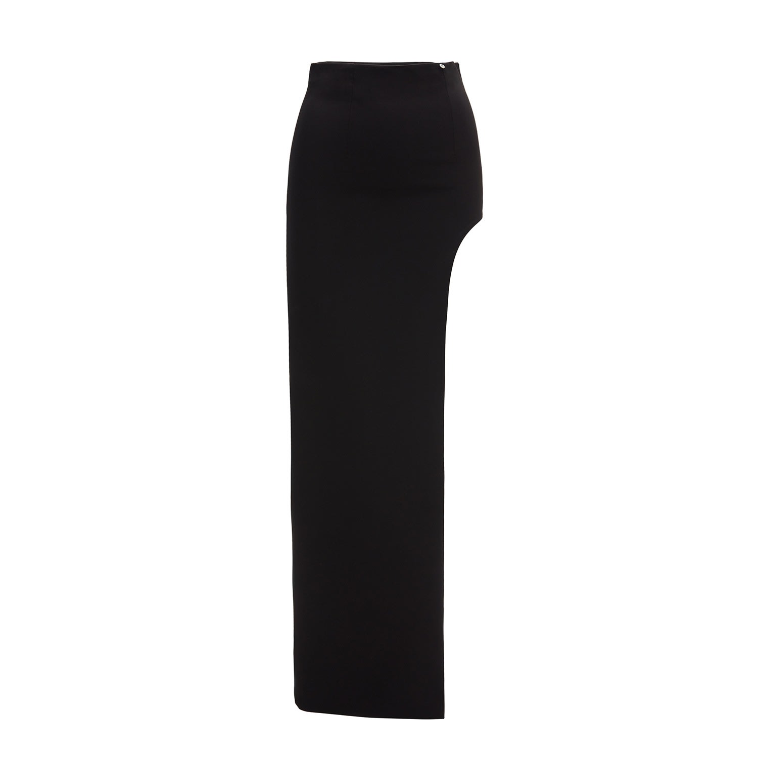 Nissa Women's High Waisted Maxi Skirt Black In Black