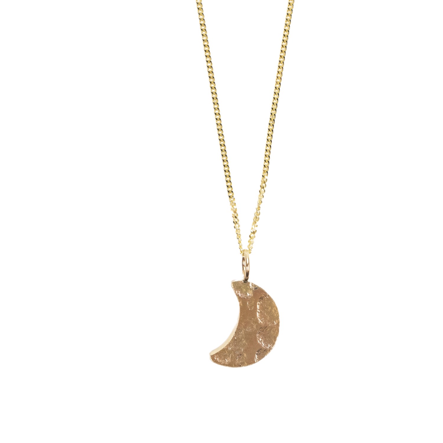 Women’s 9Ct Gold Crescent Moon Necklace Fawe