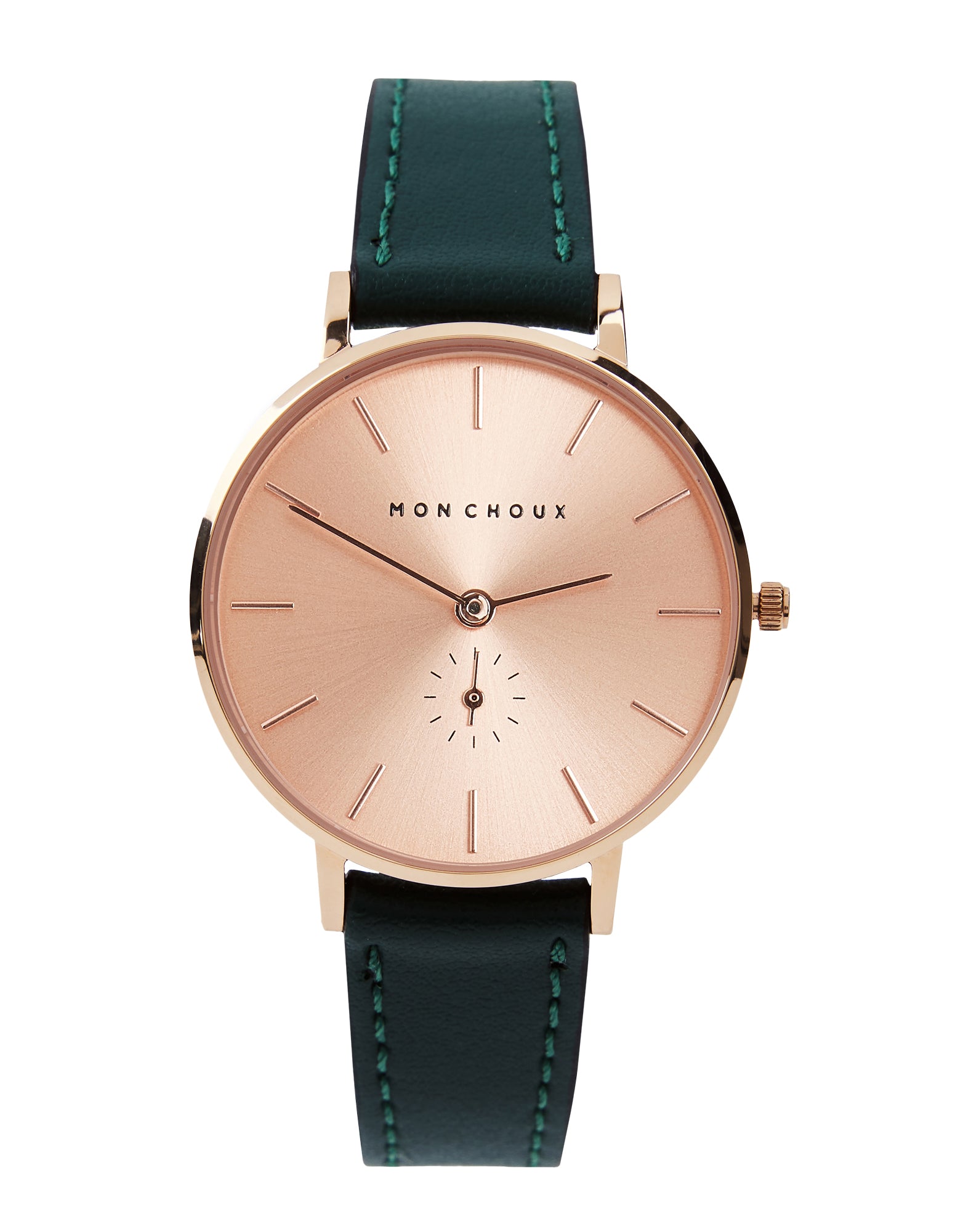 Women’s Green / Rose Gold Lille Rose Gold Vegan Watch In Vine Grape Leather One Size Mon Choux