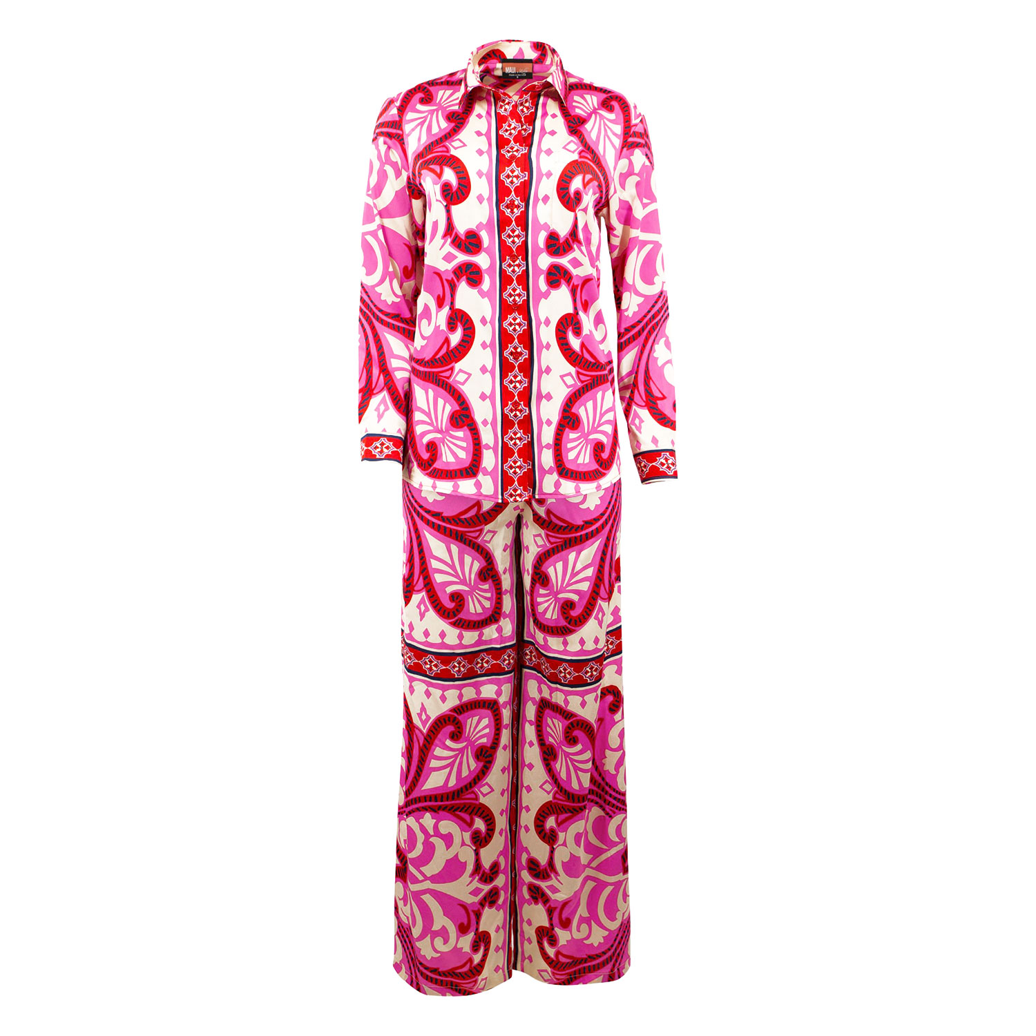 Maui X Lolita Pink / Purple Yaya Baroque Print Pants Set