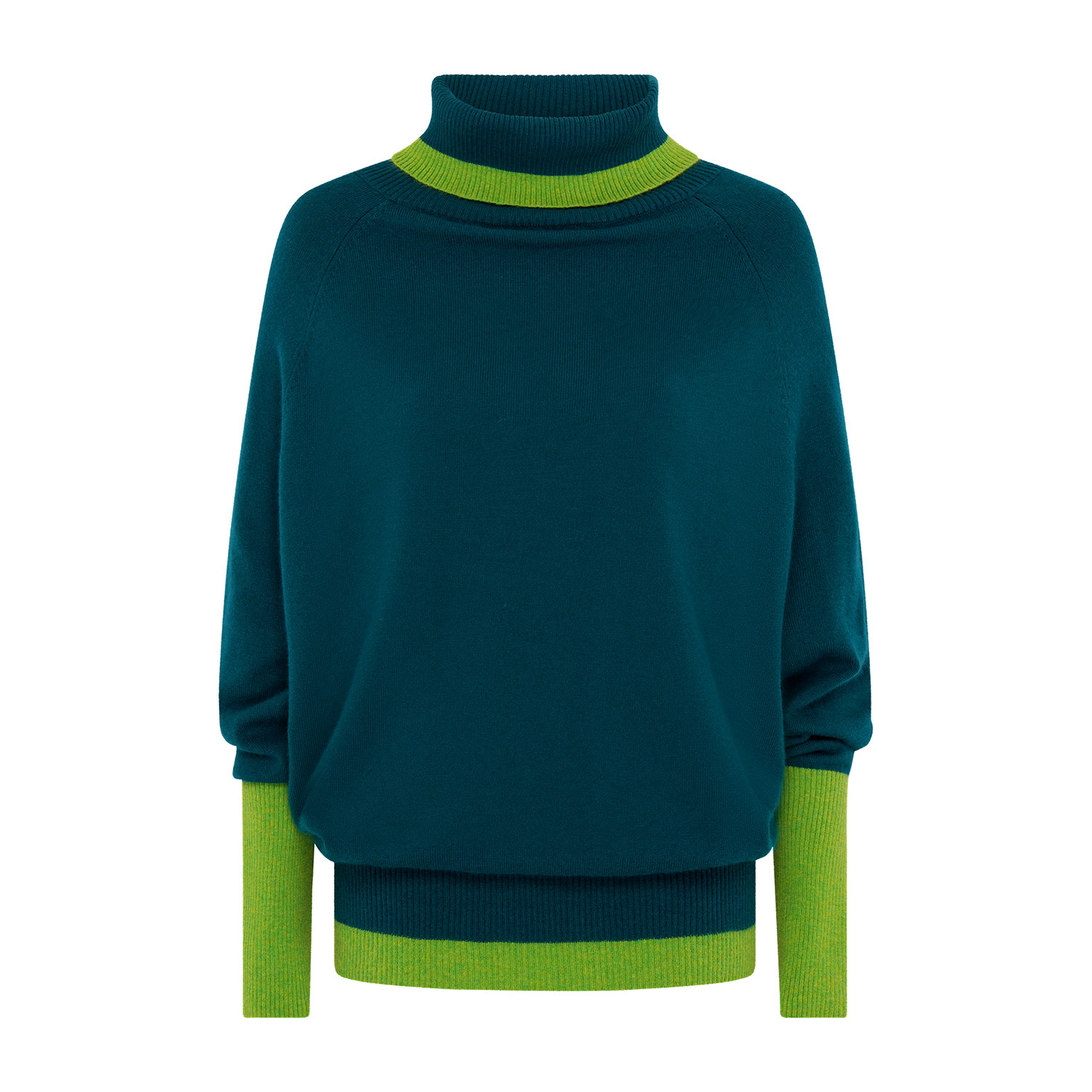 Beatrice Von Tresckow Women's Green Jade Cashmere Roll Neck Jumper In Green