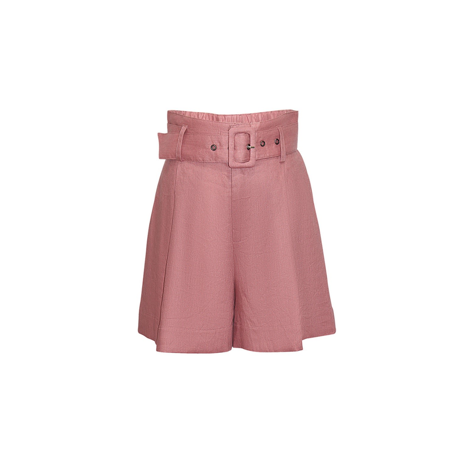 Women’s Pink / Purple Nova Linen Shorts - Dusty Pink Extra Small Gosia Orlowska