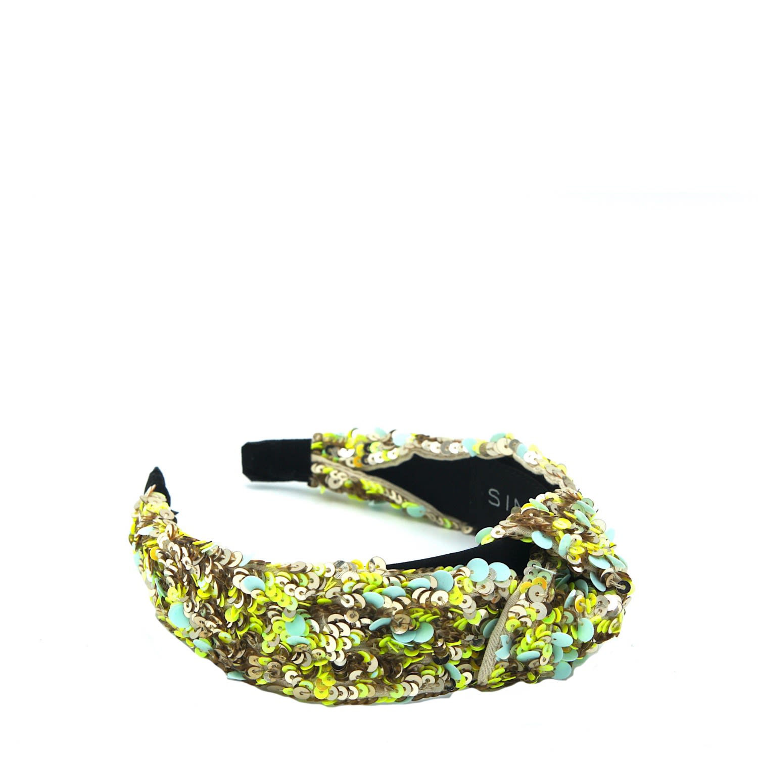 Women's Green Key Lime Knotted Headband | Simitri